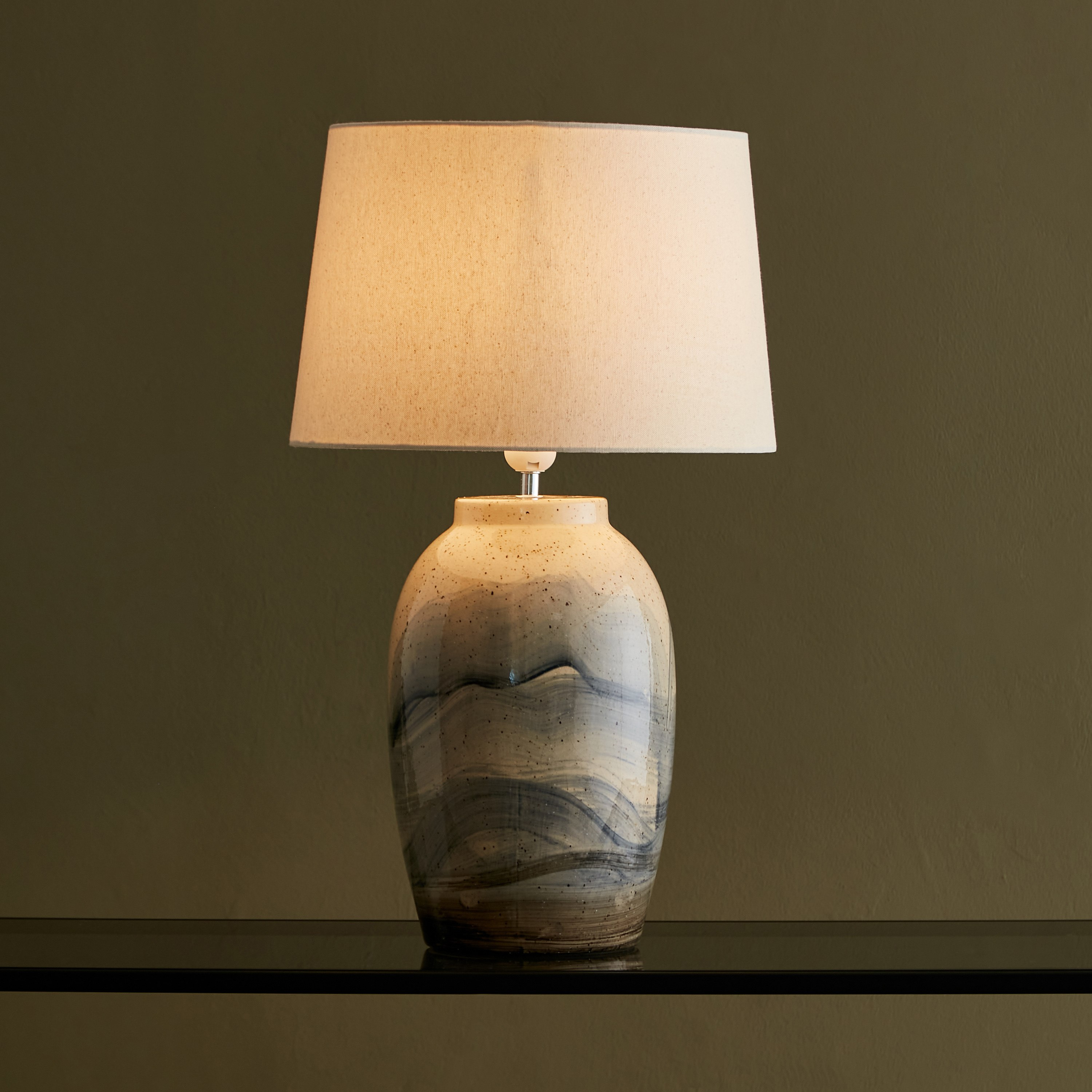 مصباح طاولة سيراميك من زينيا - 35x35x61 سم-hbxlivingroom-lighting-tablelamps-image-2