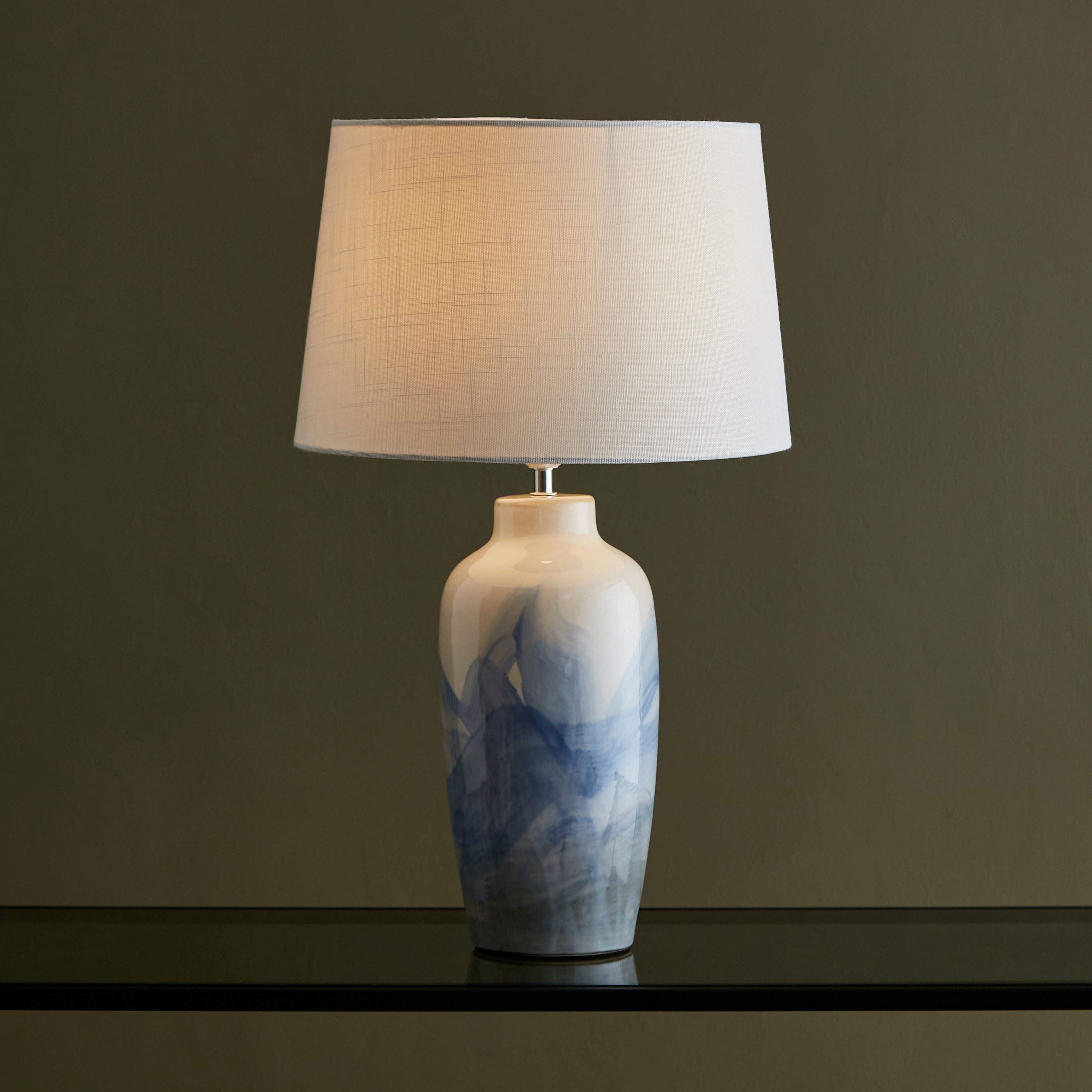 مصباح طاولة سيراميك من زينيا - 35x35x58 سم-hbxlivingroom-lighting-tablelamps-image-2