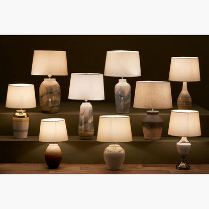 Zenia Ceramic Table Lamp - 35x35x58 cms