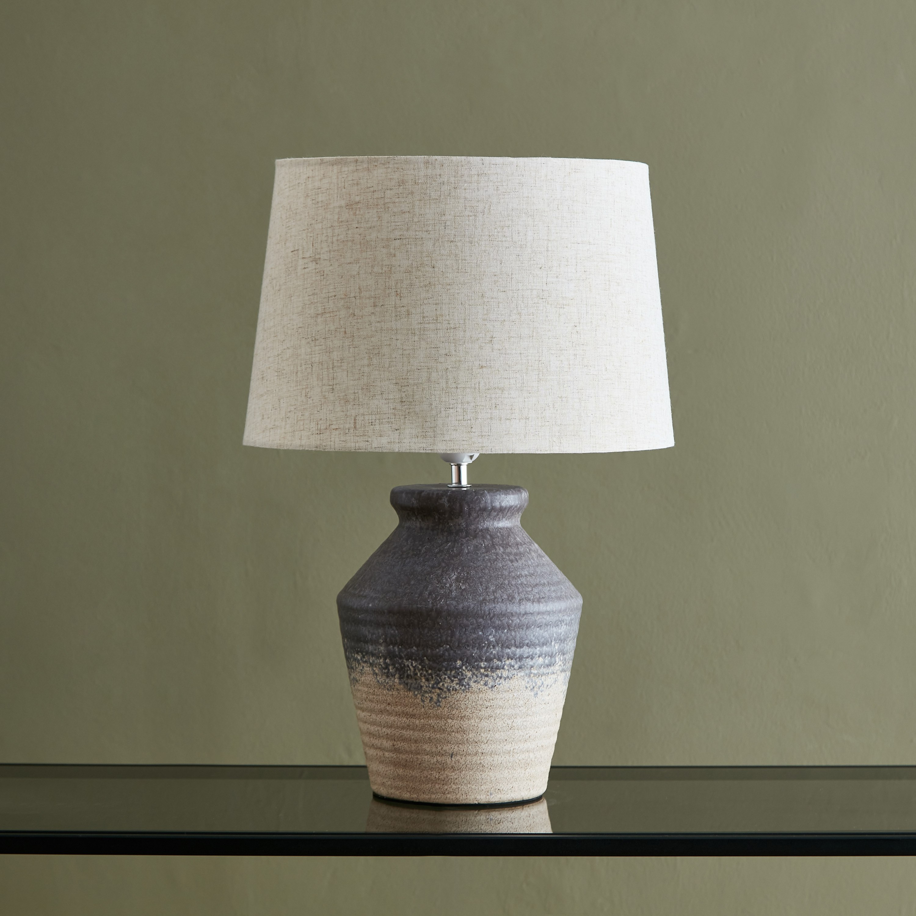 مصباح طاولة سيراميك من زينيا - 35x35x48 سم-hbxlivingroom-lighting-tablelamps-image-1