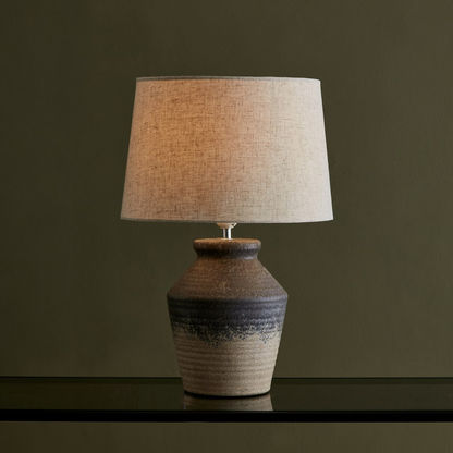 Zenia Ceramic Table Lamp - 35x35x48 cms
