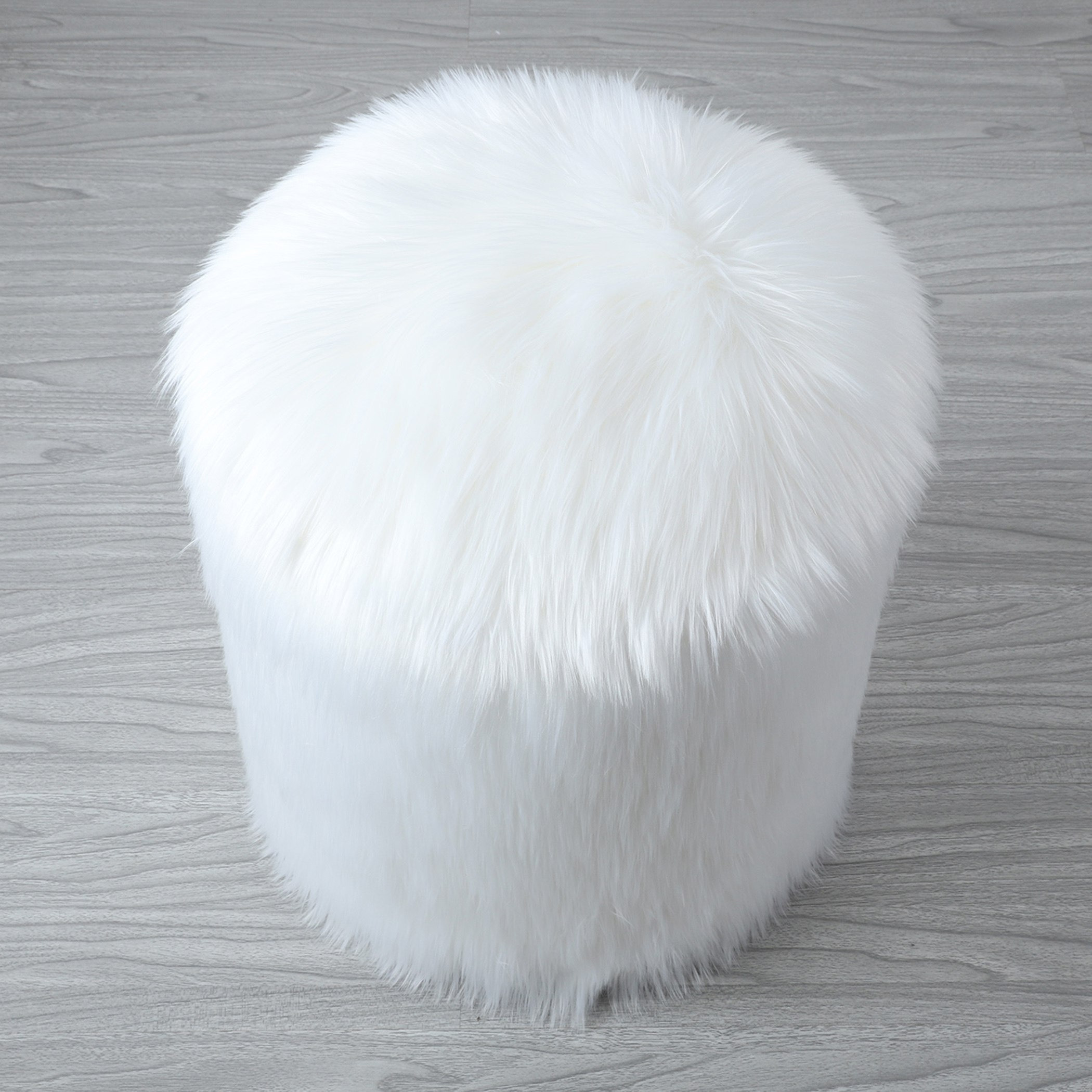 بوف من جلد الأغنام الصناعي - 40 سم-hbxlivingroom-sofasandarmchairs-ottomansandfootstools-image-2