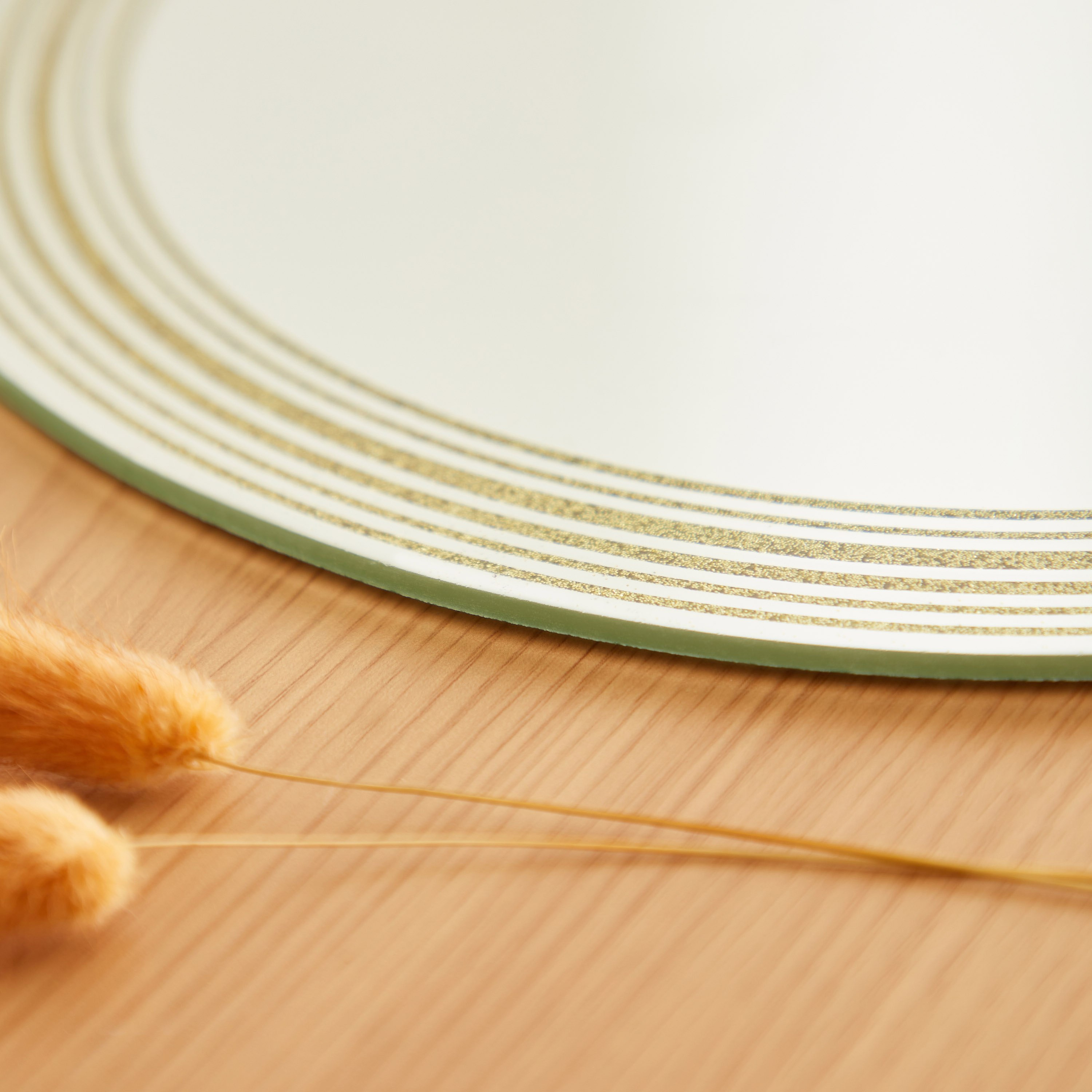 Verdura Glass Mirror Tray with Border - 25 cm-PROMO_HB_AE_B1G1_250925-image-3