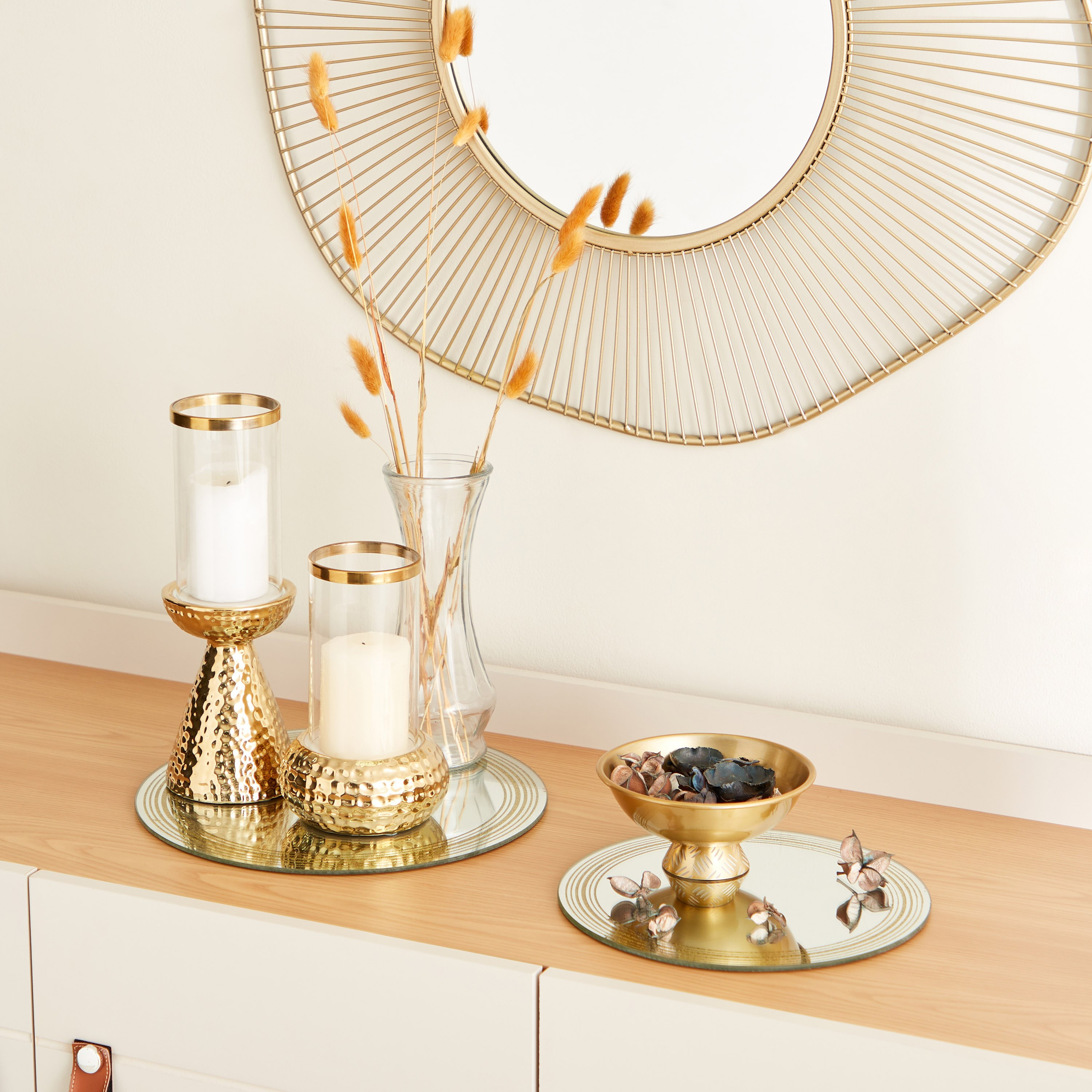 Verdura Glass Mirror Tray with Border - 30 cm-PROMO_HB_AE_B1G1_250925-image-4