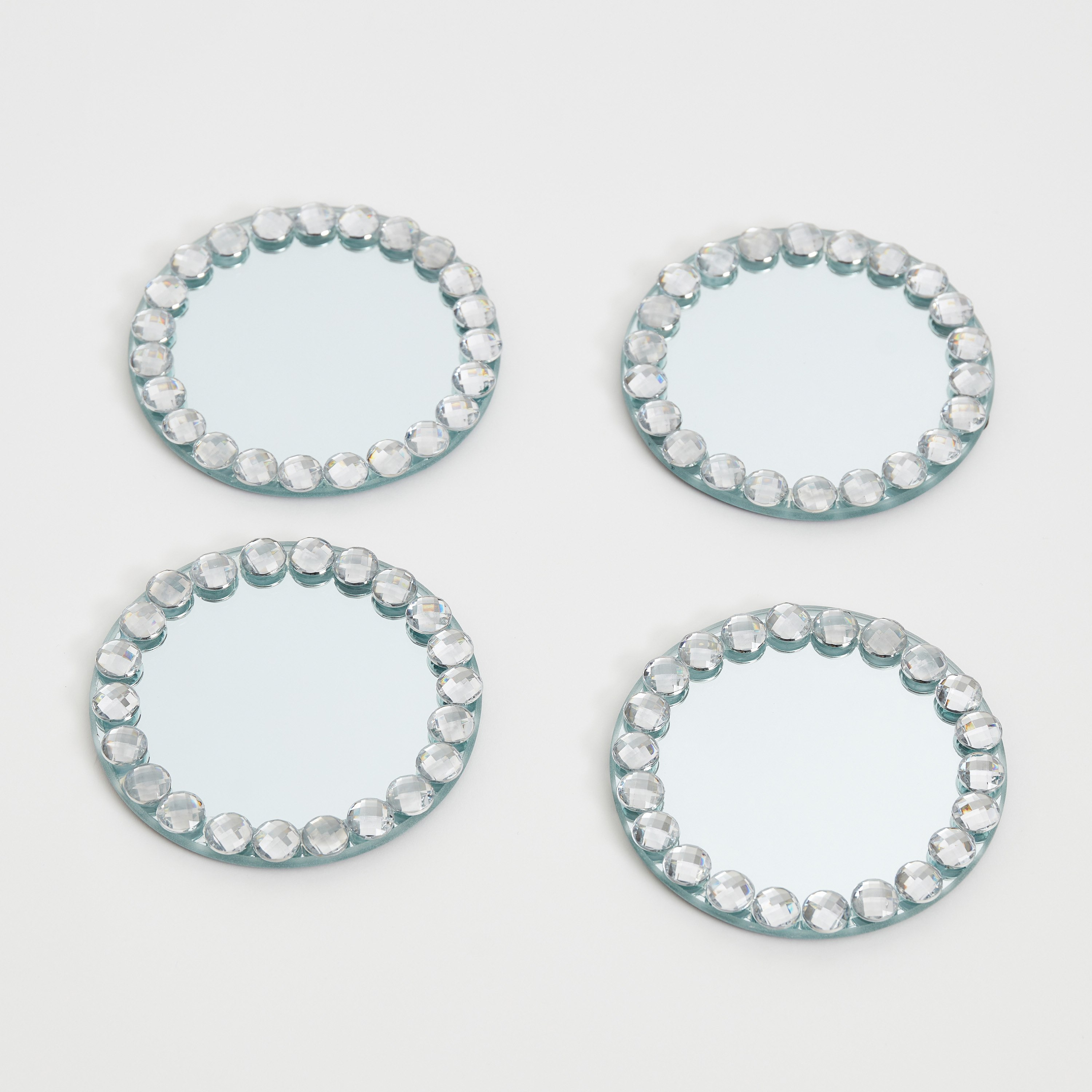 Verdura Glass 4-Piece Mirror Tray Set - 10 cm-hbxhomeware-hbxdecorandfurnishings-image-5