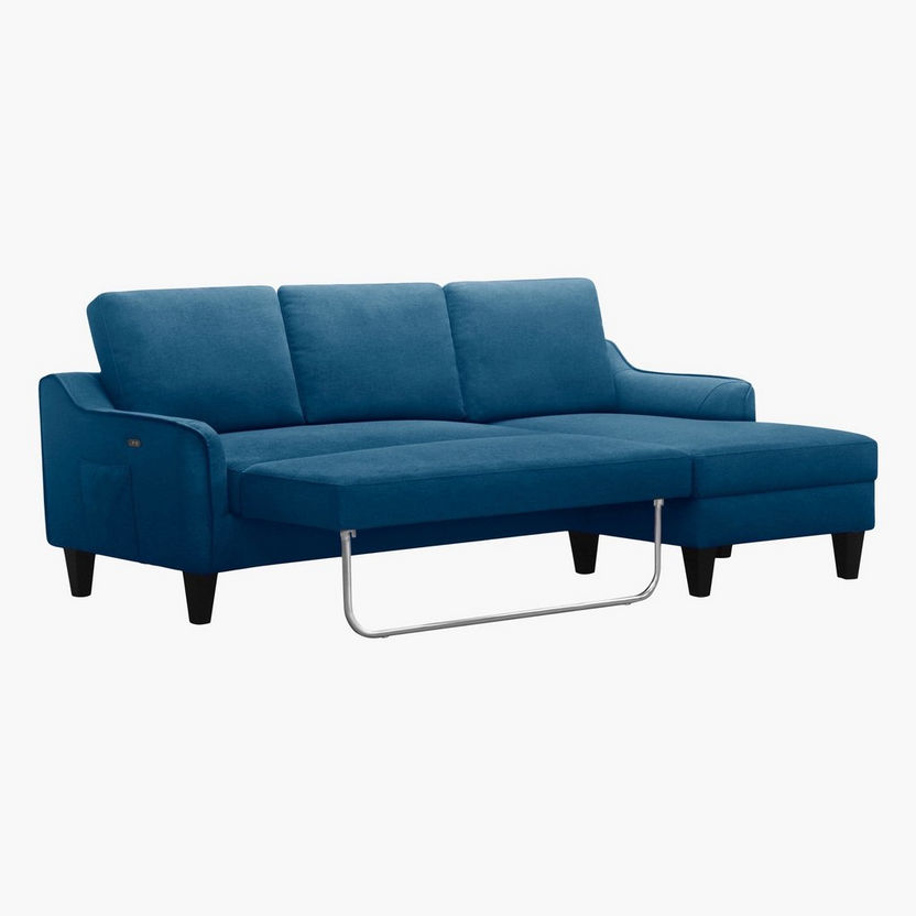 Sydney Right Corner Sofa Bed with Side Pocket and USB-Sofa Beds-image-1