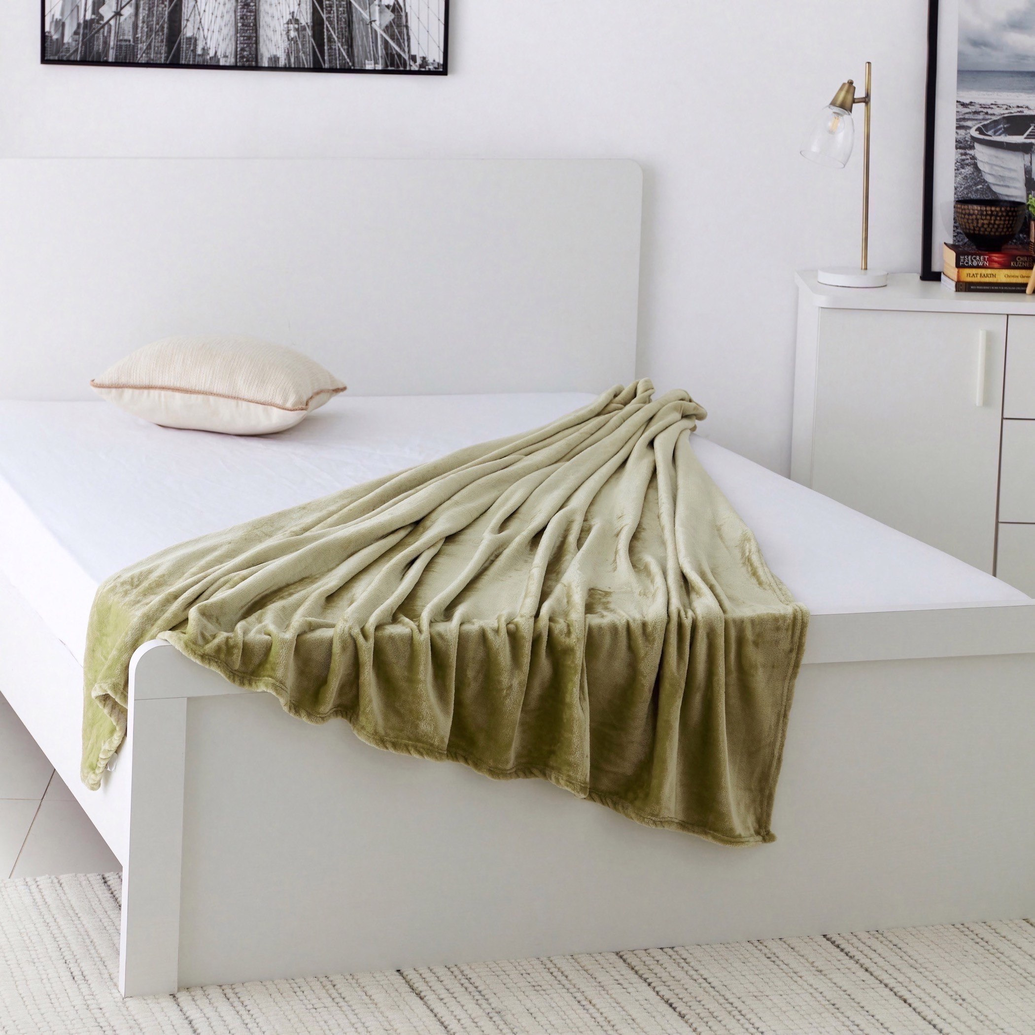 بطانية فلانيل مزدوجة سادة من نوفا - 150x200 سم-hbxhomeware-hbxbedroom-image-2
