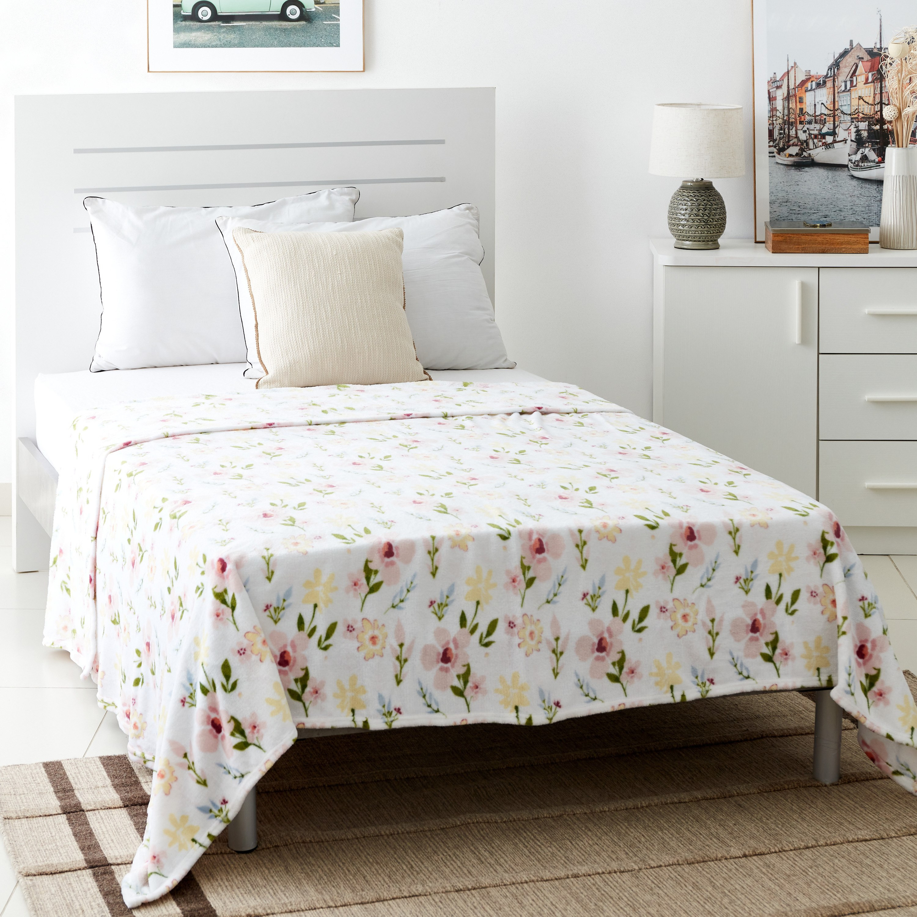 Matrix Fiona Printed Flannel Twin Blanket - 150x200 cm-hbxhomeware-hbxbedroom-image-5