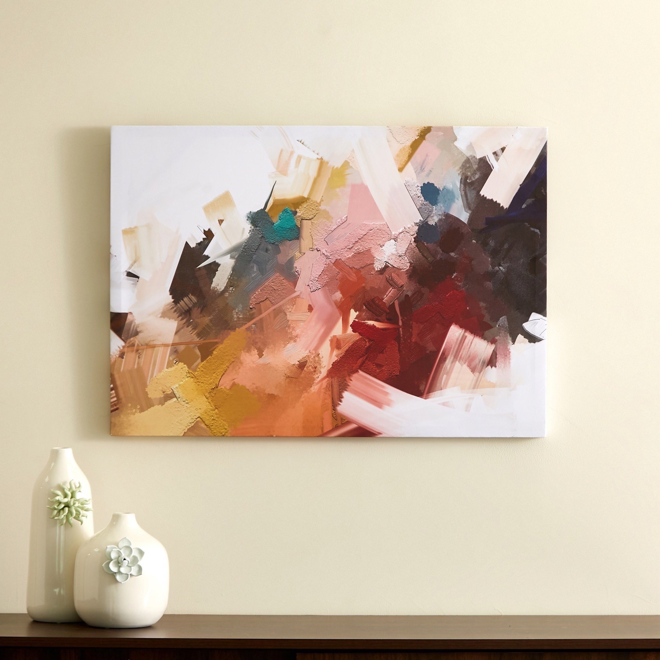 لوحة كانفاس مؤطّرة بطابع تجريدي من آيرين - 70x3x50 سم-hbxhomeware-hbxdecorandfurnishings-image-2
