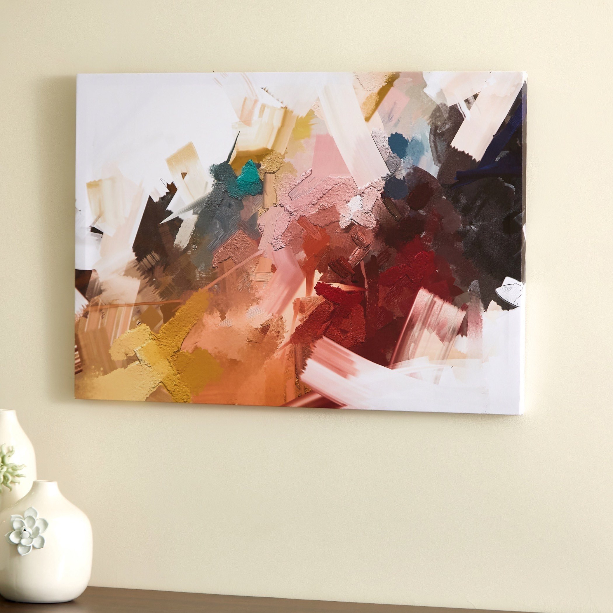 لوحة كانفاس مؤطّرة بطابع تجريدي من آيرين - 70x3x50 سم-hbxhomeware-hbxdecorandfurnishings-image-3