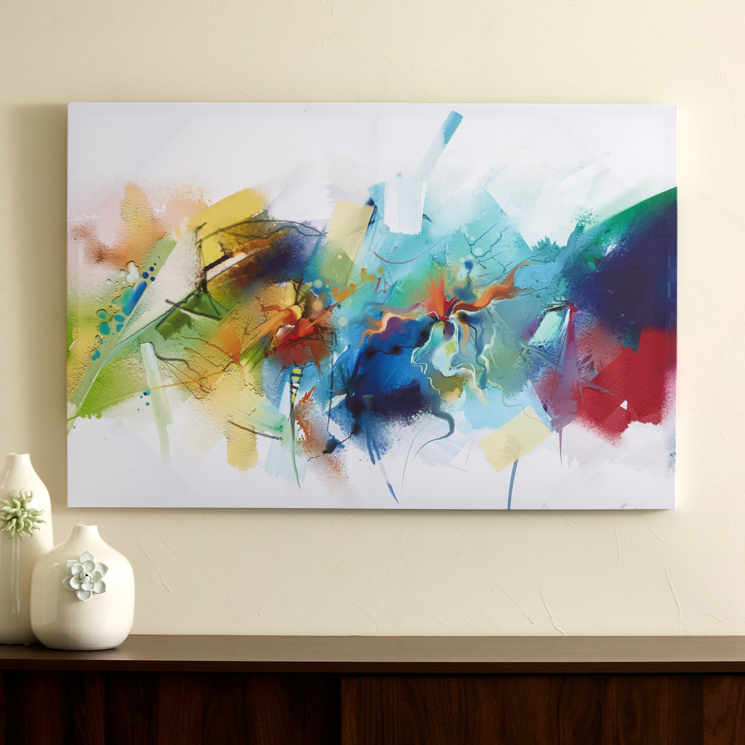 لوحة كانفاس مؤطّرة بتصميم وجه تجريدي من آيرين - 90x3x60 سم-PROMO_HB_AE_B1G1_250925-image-2