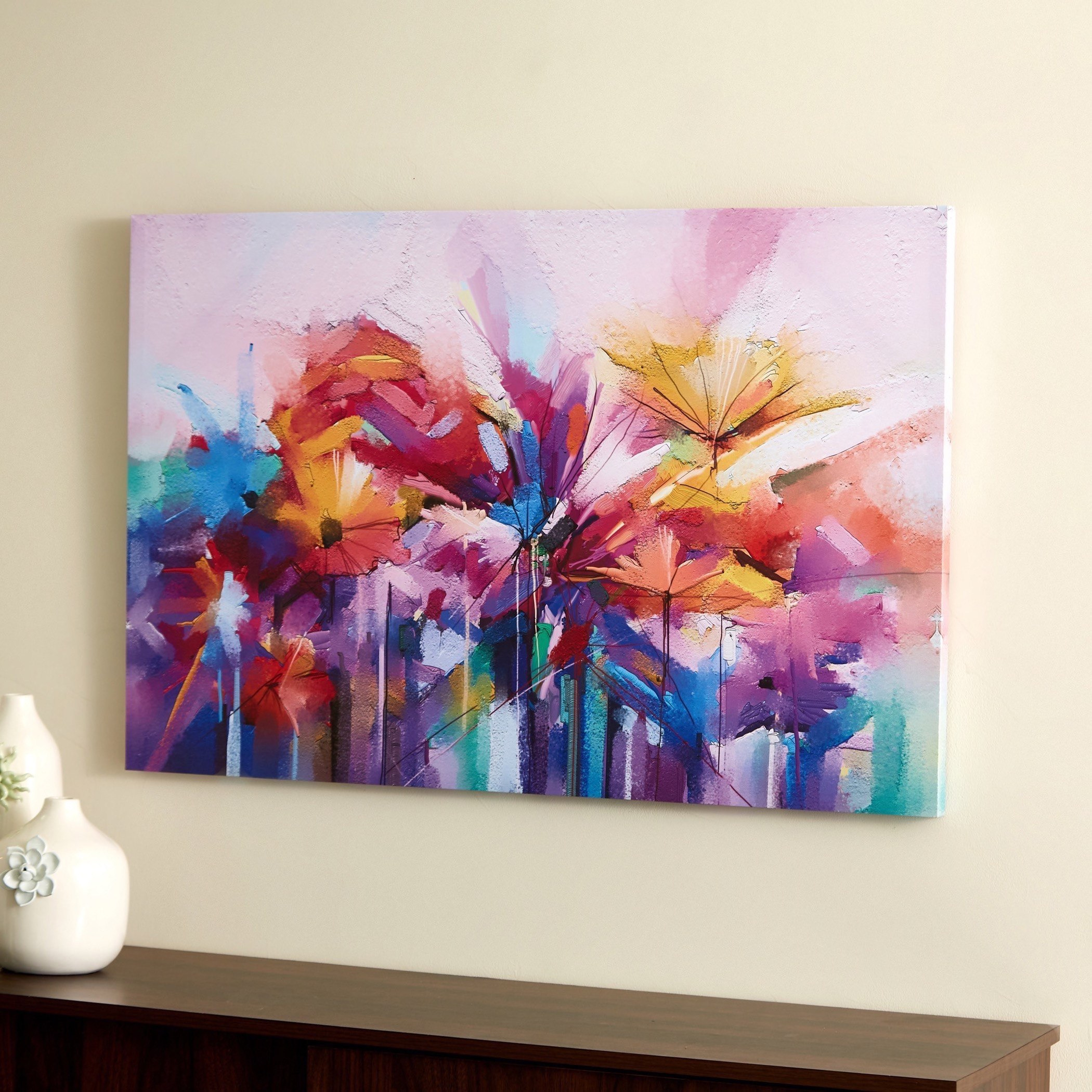 لوحة كانفاس مؤطّرة بتصميم زهور تجريدية من آيرين - 90x3x60 سم-PROMO_HB_AE_B1G1_250925-image-3