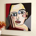 Irene Face Abstract Framed Canvas Picture - 80x3x80 cm-Framed Pictures-thumbnailMobile-2