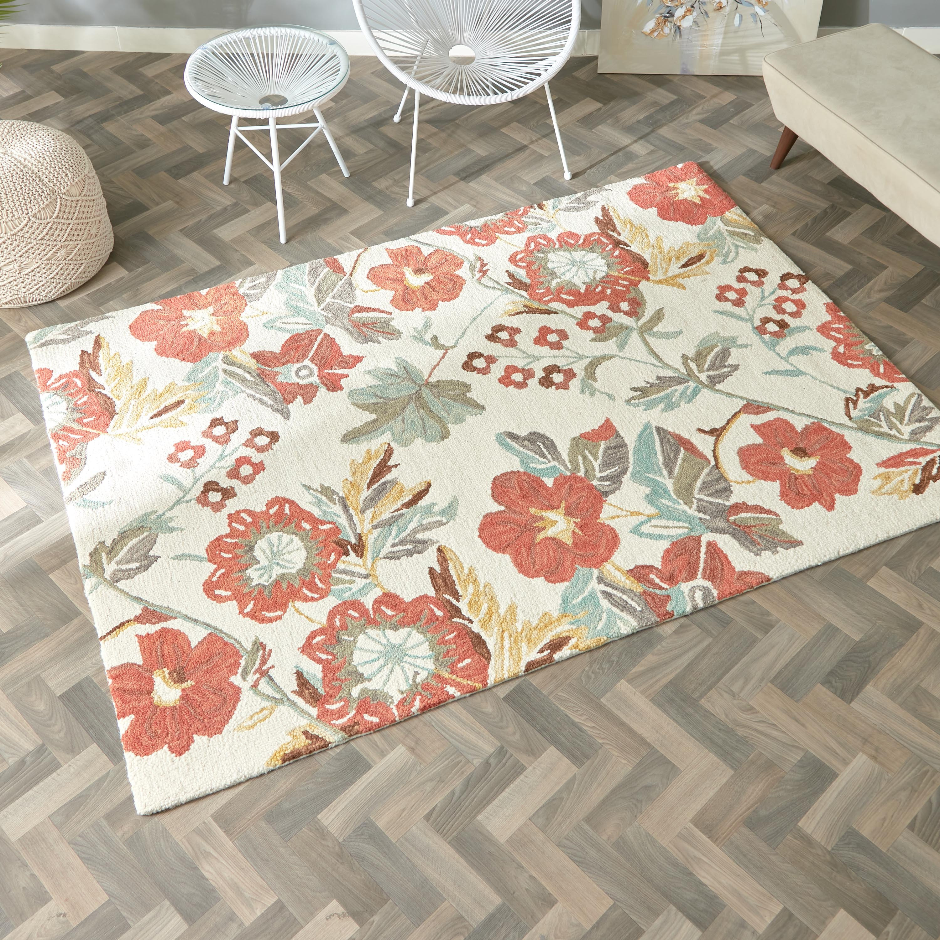 سجادة صوف معنقدة يدويًا من ليا امارا - 160x230 سم-hbxdecorandfurnishings-floorcoverings-rugs-image-1