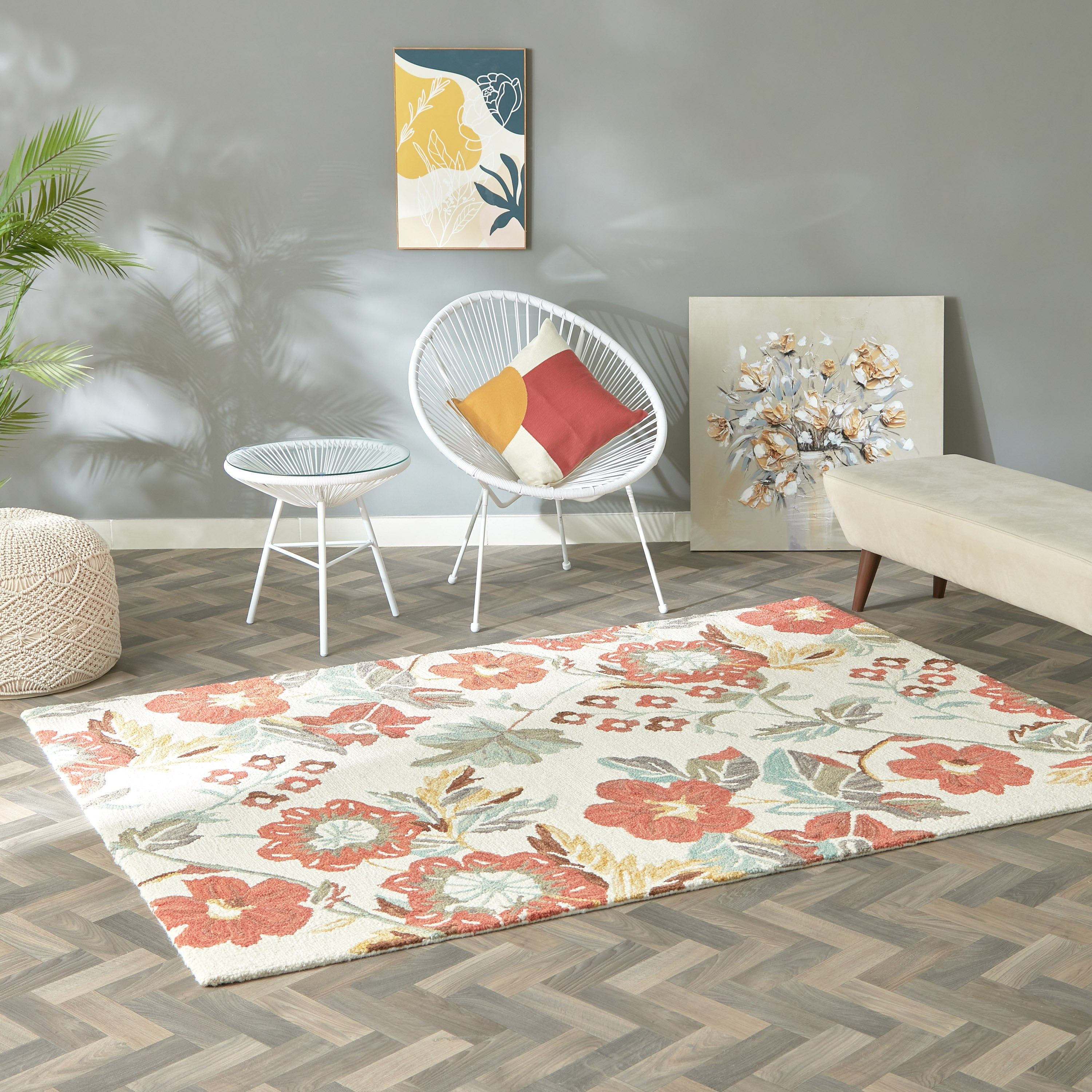 سجادة صوف معنقدة يدويًا من ليا امارا - 160x230 سم-hbxdecorandfurnishings-floorcoverings-rugs-image-5