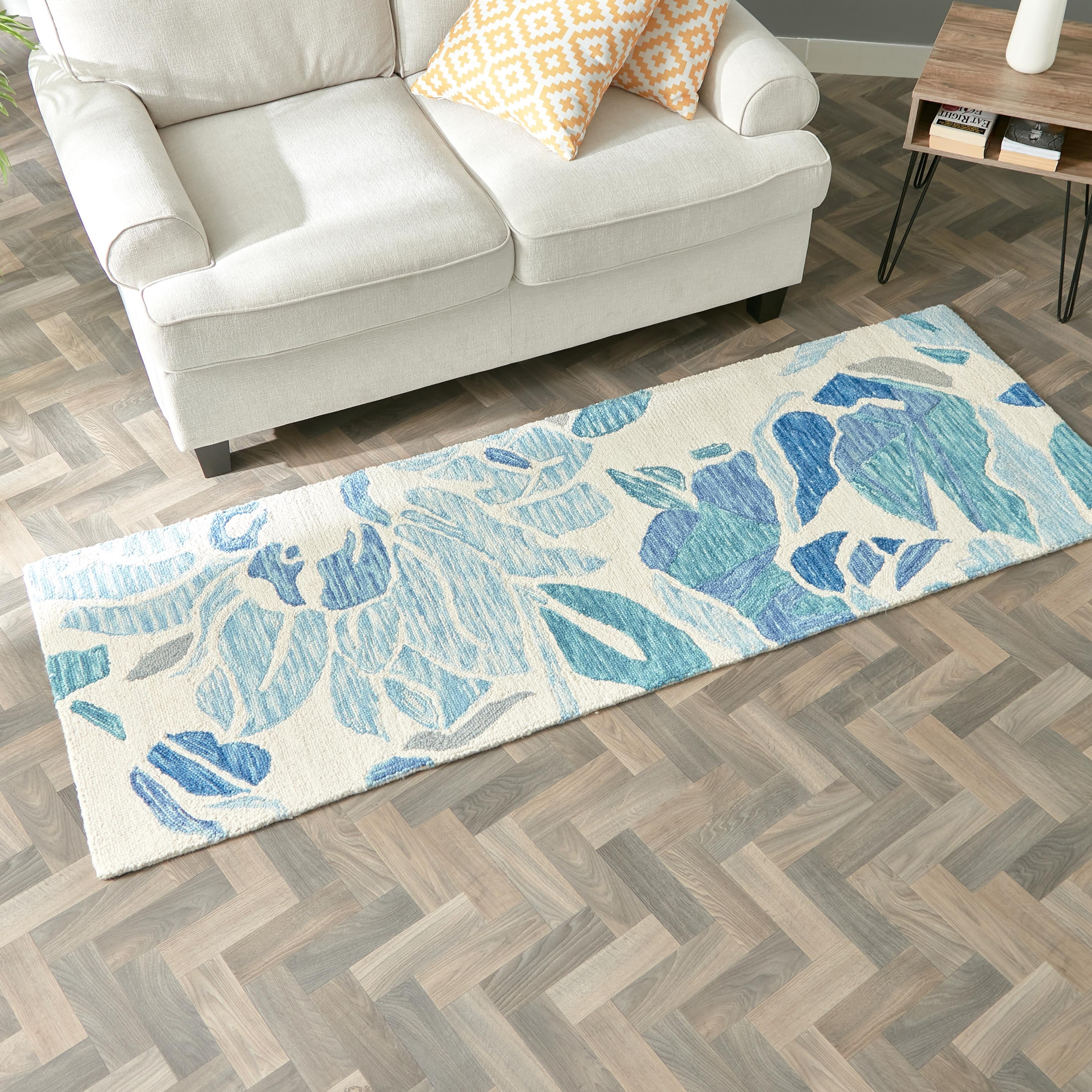 سجادة صوف معنقدة يدويًا من ليا سيليست - 80x230 سم-hbxdecorandfurnishings-floorcoverings-rugs-image-1