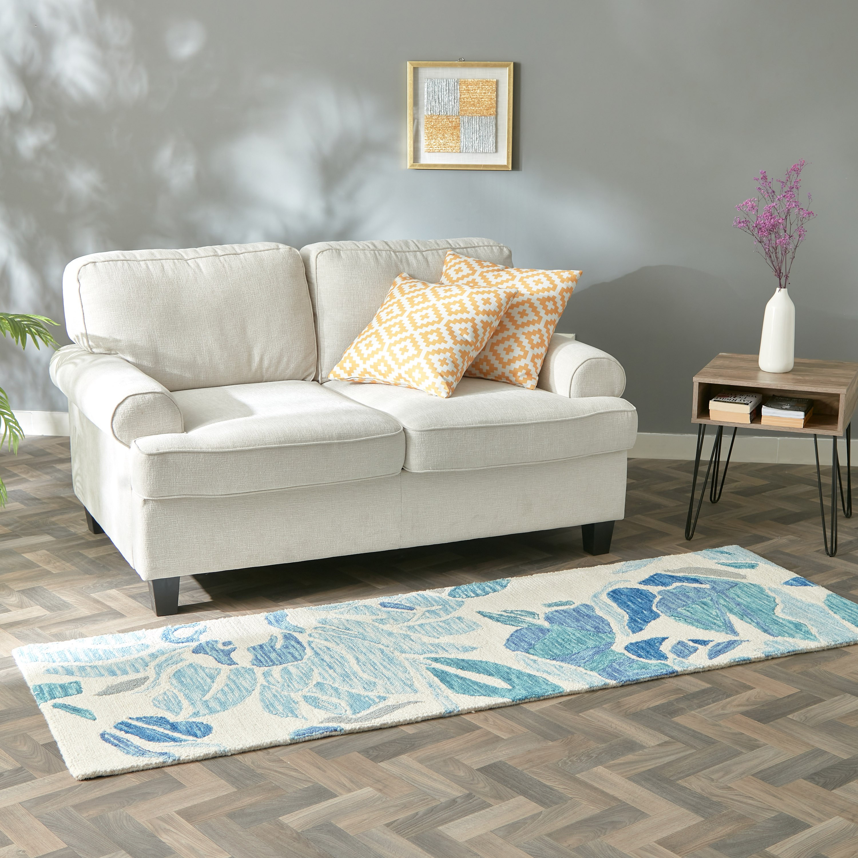 سجادة صوف معنقدة يدويًا من ليا سيليست - 80x230 سم-hbxdecorandfurnishings-floorcoverings-rugs-image-5