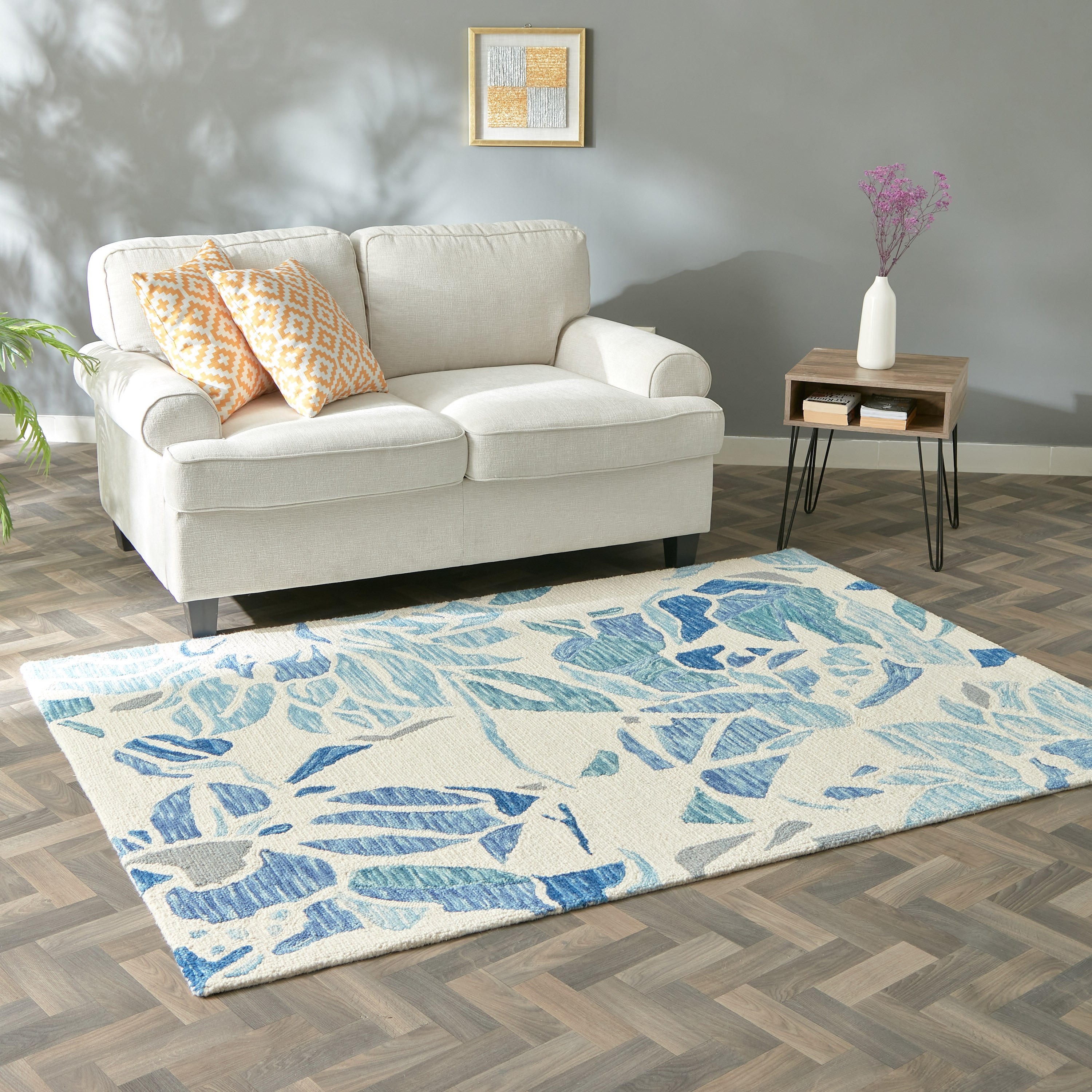 سجادة صوف معنقدة يدويًا من ليا سيليست - 160x230 سم-hbxdecorandfurnishings-floorcoverings-rugs-image-5