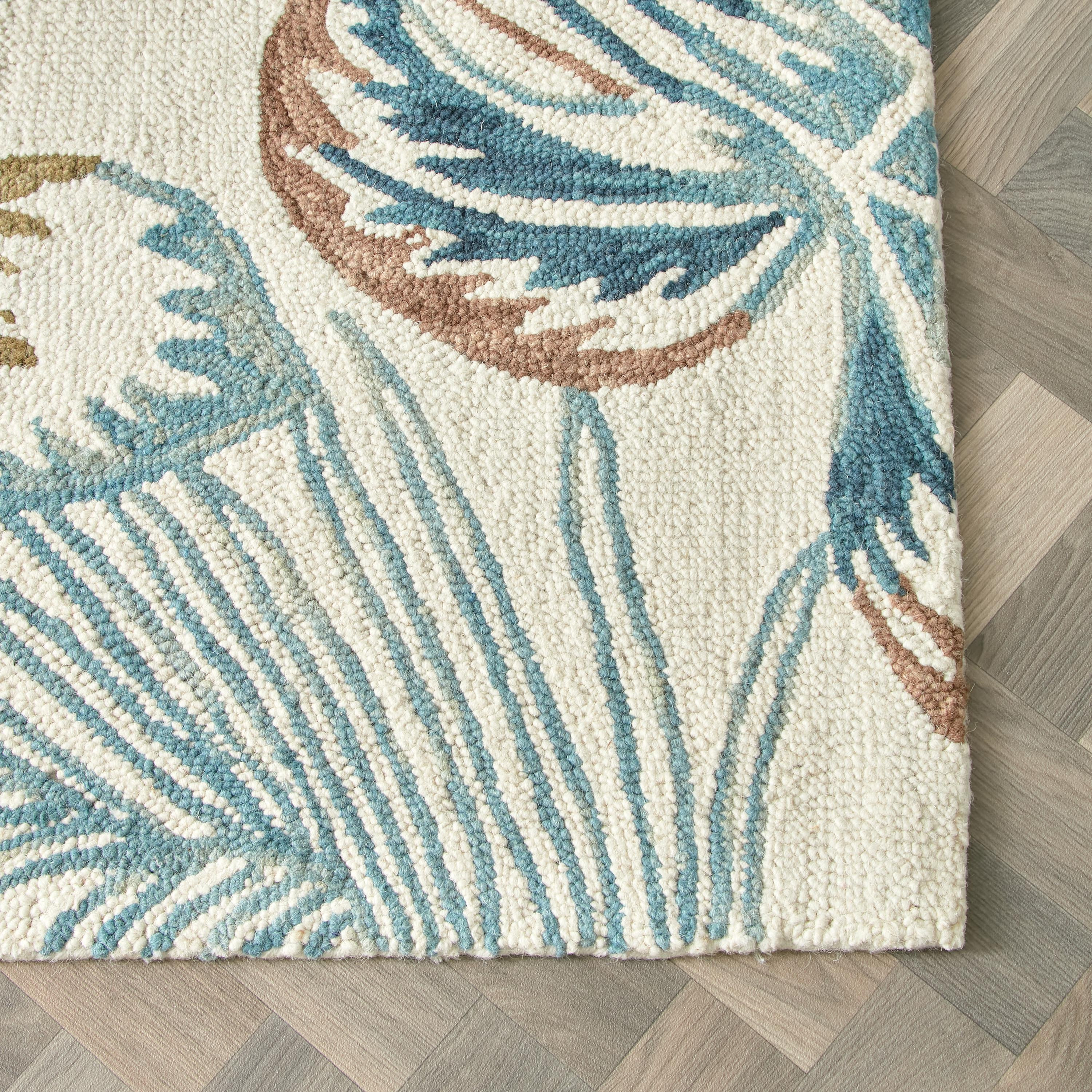 Leia Kaylee Hand Tufted Woollen Rug - 80x230 cm-hbxdecorandfurnishings-floorcoverings-rugs-image-3