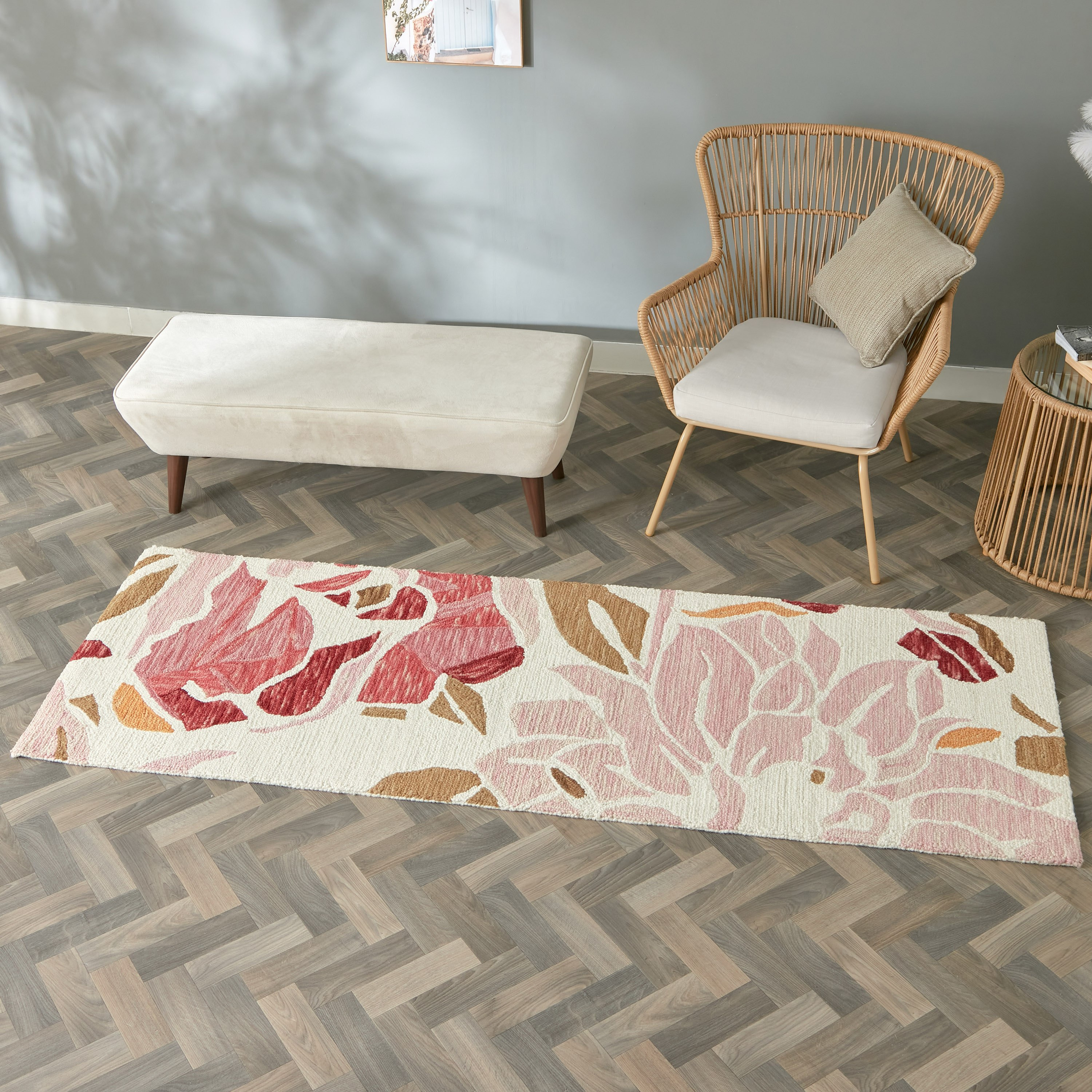 سجادة صوف معنقدة يدويا من ليا كيلاني - 80x230 سم-hbxdecorandfurnishings-floorcoverings-rugs-image-1