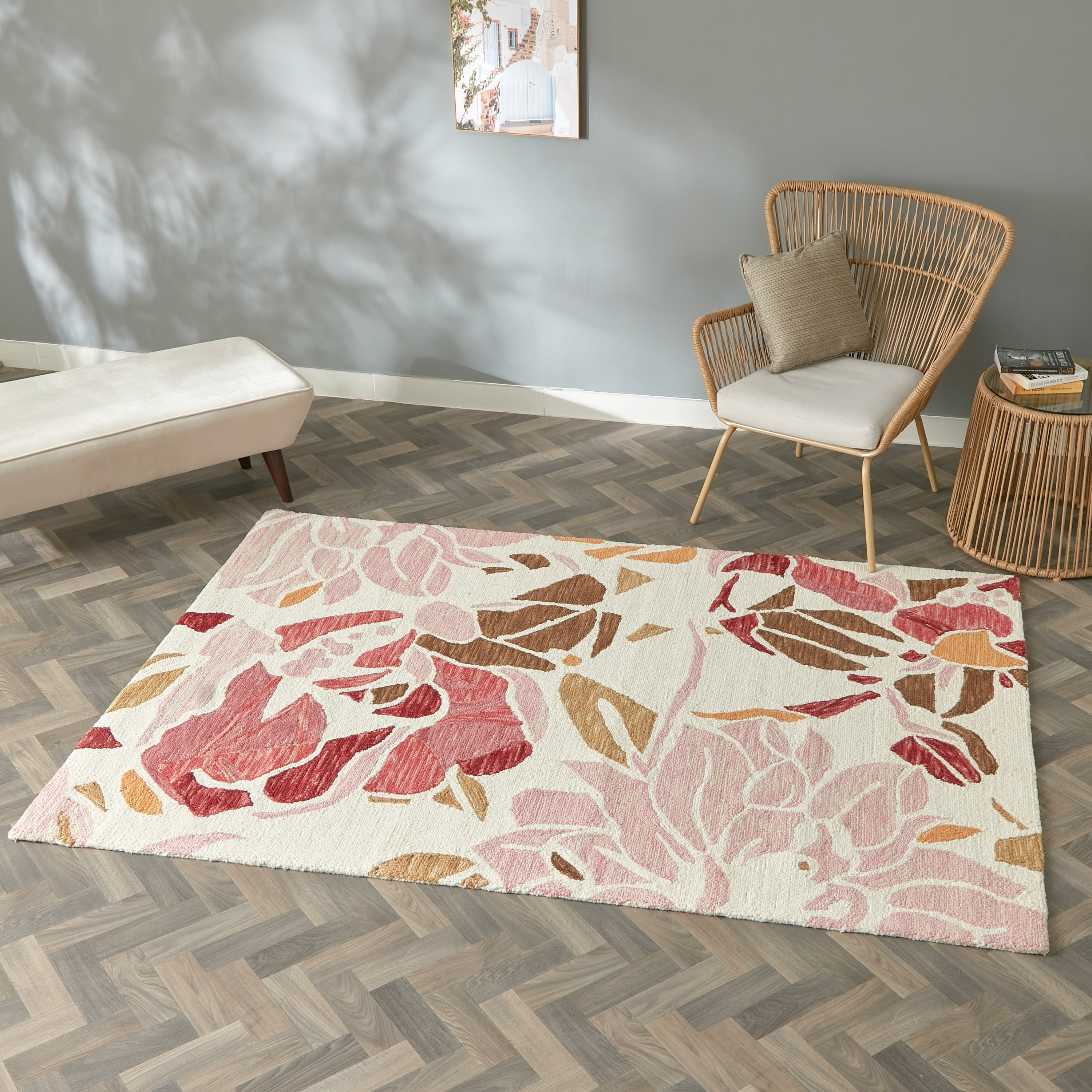 سجادة صوف معنقدة يدويا من ليا كيلاني - 120x170 سم-hbxdecorandfurnishings-floorcoverings-rugs-image-1