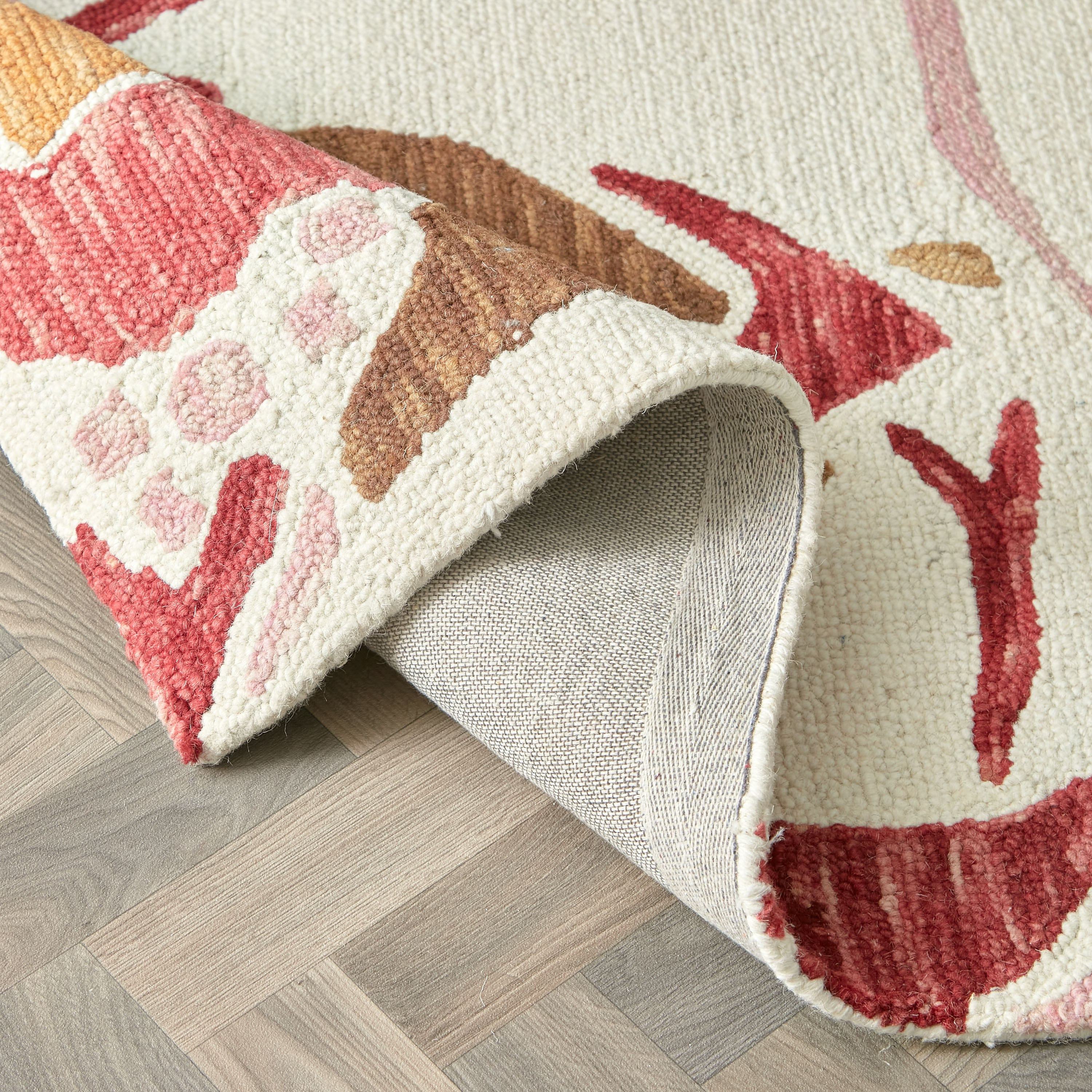 سجادة صوف معنقدة يدويا من ليا كيلاني - 120x170 سم-hbxdecorandfurnishings-floorcoverings-rugs-image-4