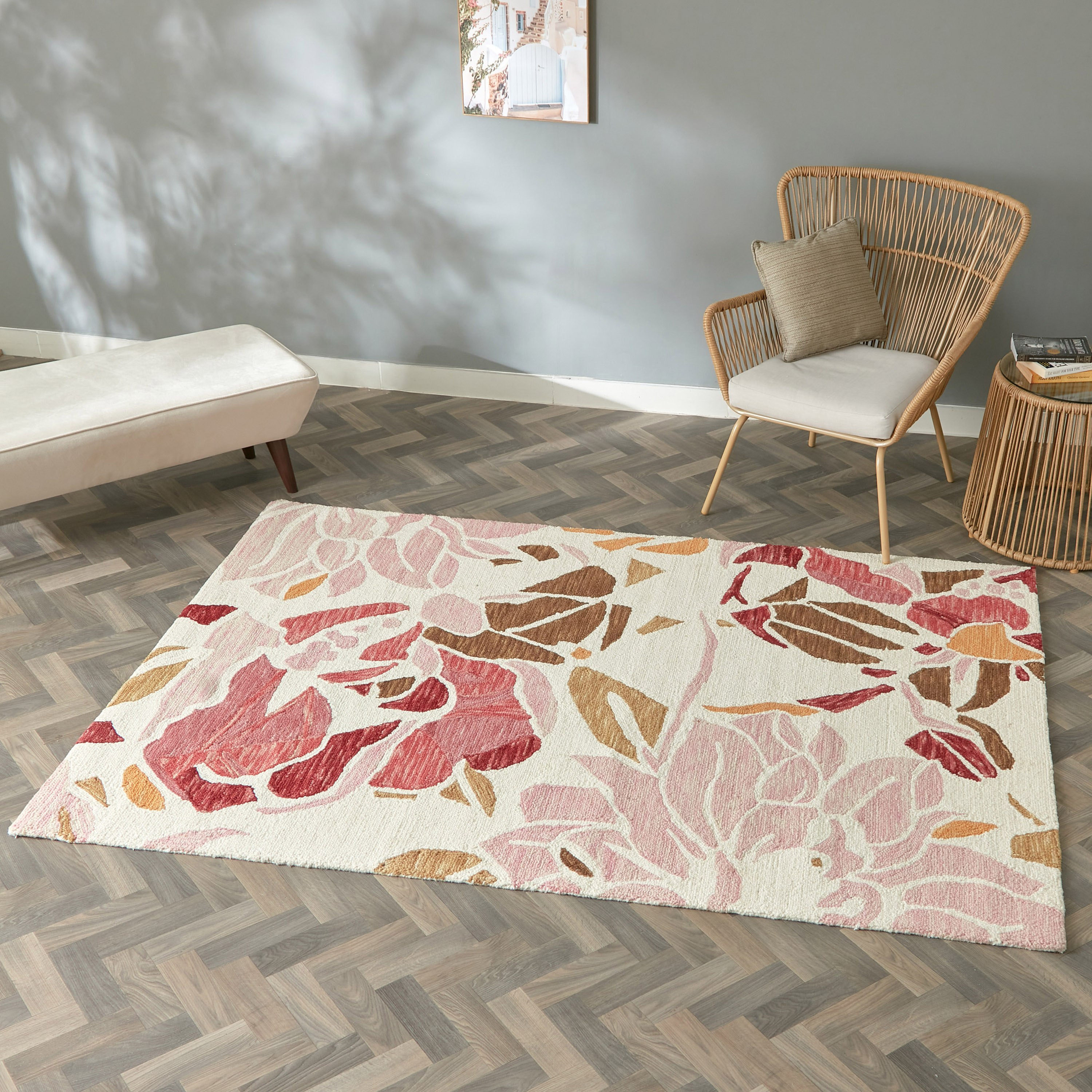 سجادة صوف معنقدة يدويا من ليا كيلاني - 160x230 سم-hbxdecorandfurnishings-floorcoverings-rugs-image-1