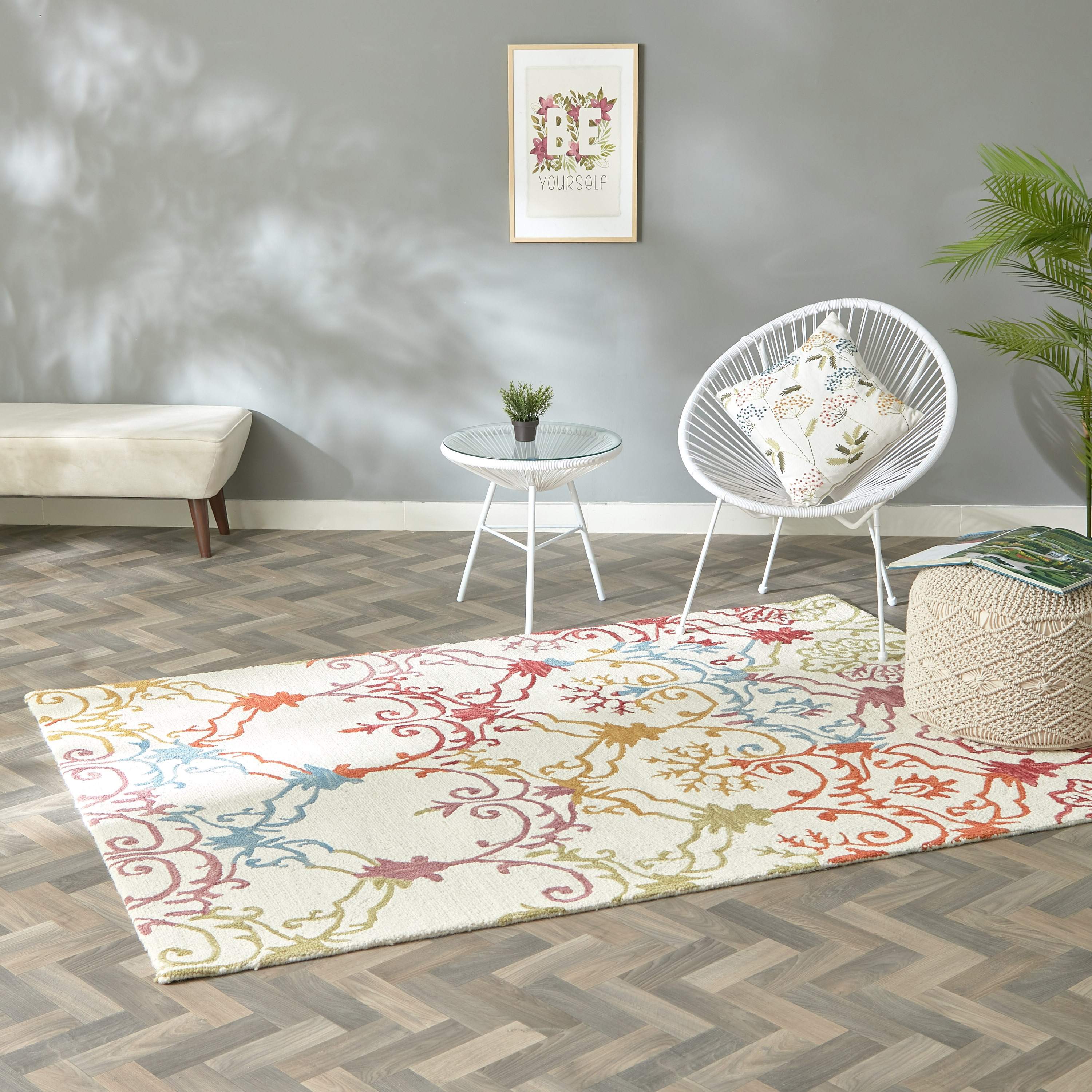 سجادة صوف معنقدة يدويا من ليا ريلين - 120x170 سم-hbxdecorandfurnishings-floorcoverings-rugs-image-5