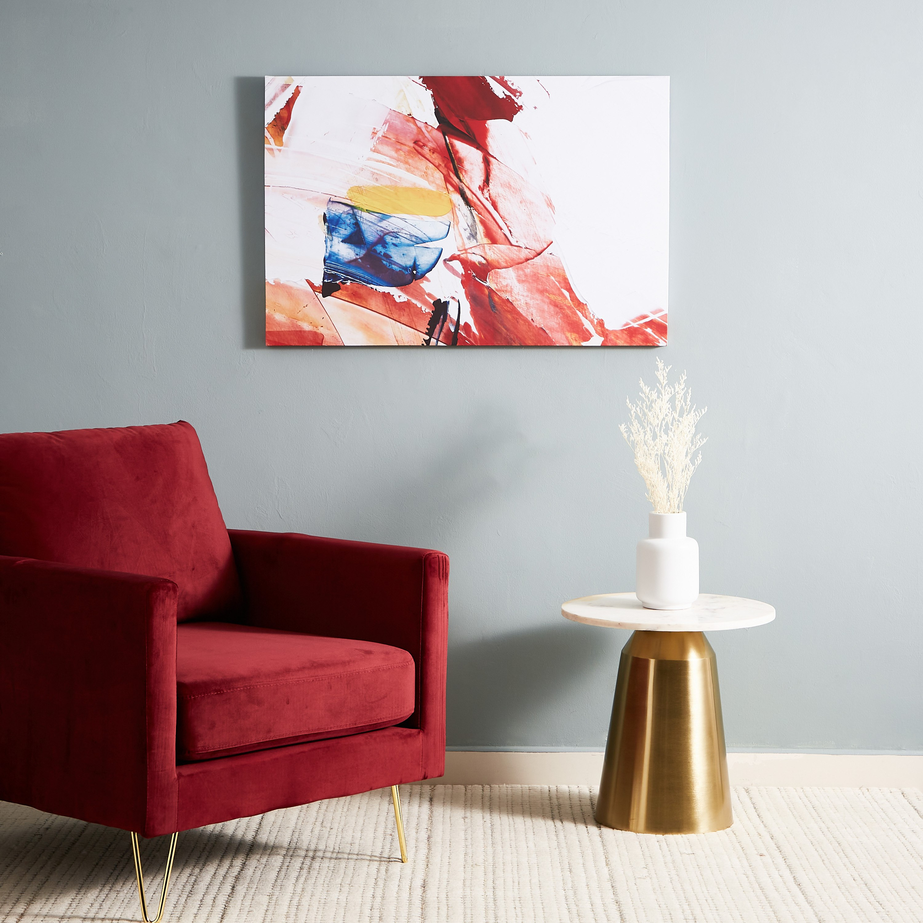 لوحة كانفاس مؤطّرة بتصميم تجريدي من آيرين - 90x3x60 سم-hbxhomeware-hbxdecorandfurnishings-image-6