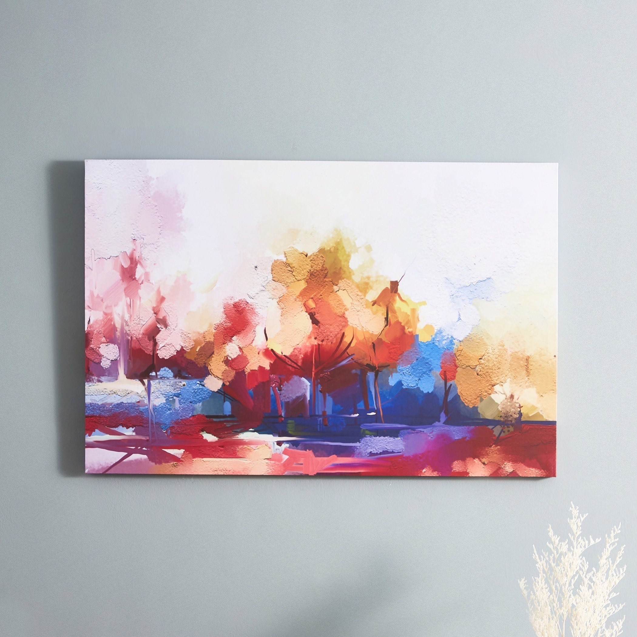 لوحة كانفاس مؤطرة بتصميم تجريدي من آيرين - 90x3x60 سم-hbxhomeware-hbxdecorandfurnishings-image-1
