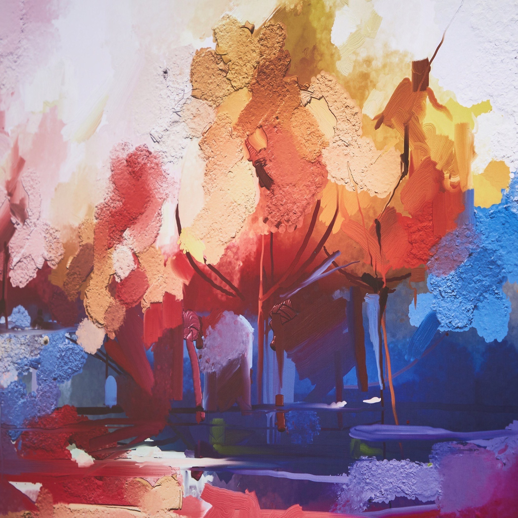 لوحة كانفاس مؤطرة بتصميم تجريدي من آيرين - 90x3x60 سم-hbxhomeware-hbxdecorandfurnishings-image-3