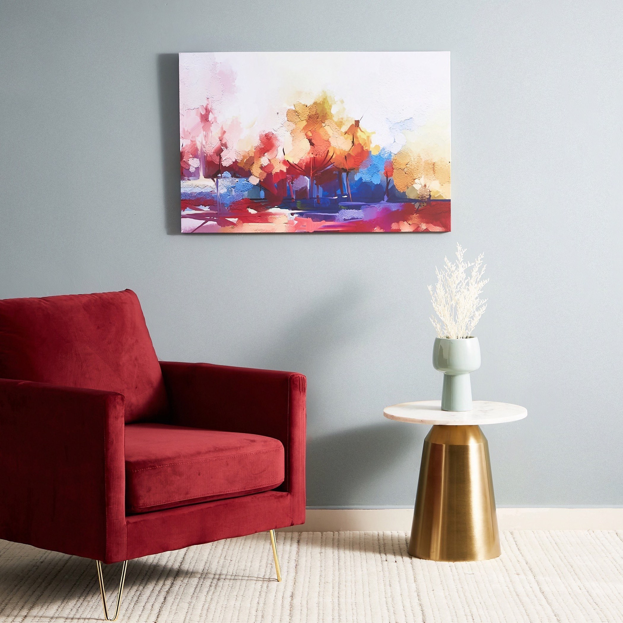 لوحة كانفاس مؤطرة بتصميم تجريدي من آيرين - 90x3x60 سم-hbxhomeware-hbxdecorandfurnishings-image-5