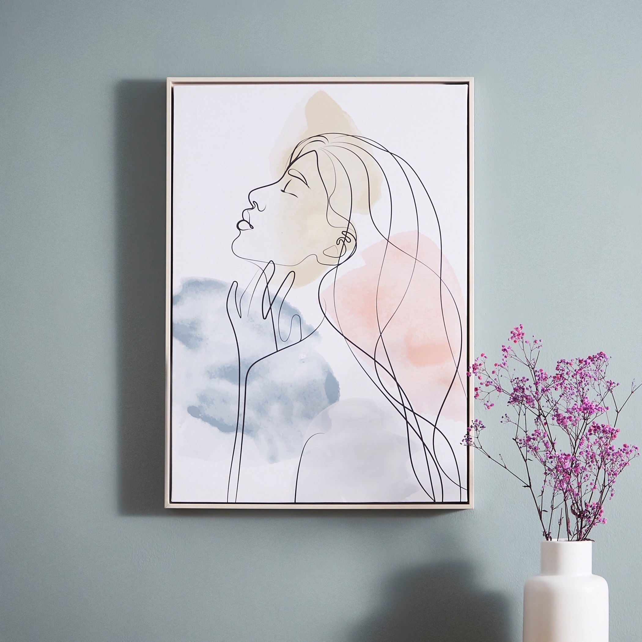 Irene Lady Canvas Framed Picture - 50x4x70 cm-hbxhomeware-hbxdecorandfurnishings-image-1