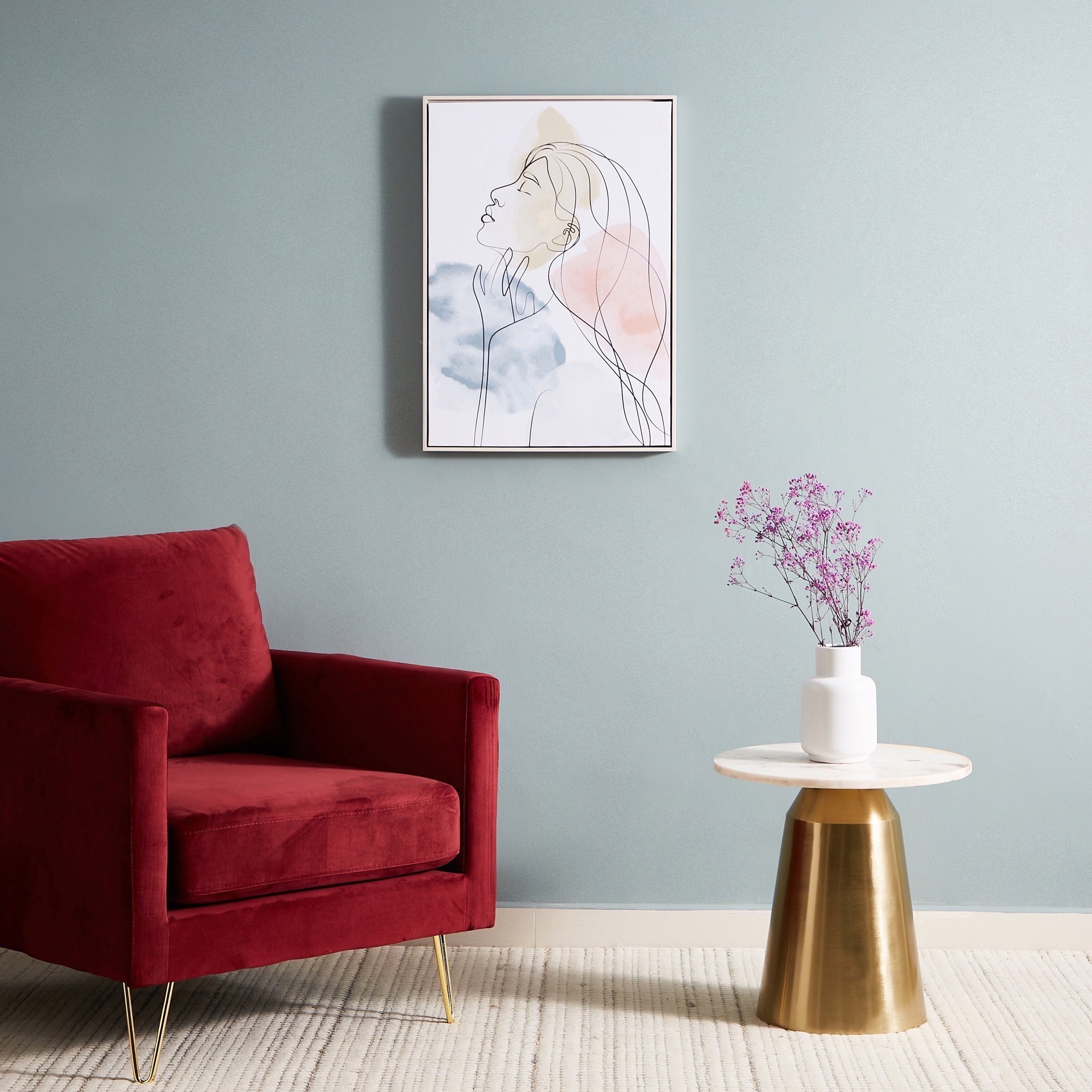 Irene Lady Canvas Framed Picture - 50x4x70 cm-hbxhomeware-hbxdecorandfurnishings-image-5