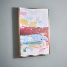 Irene Horizontal Abstract Canvas Framed Picture - 50x4x70 cm