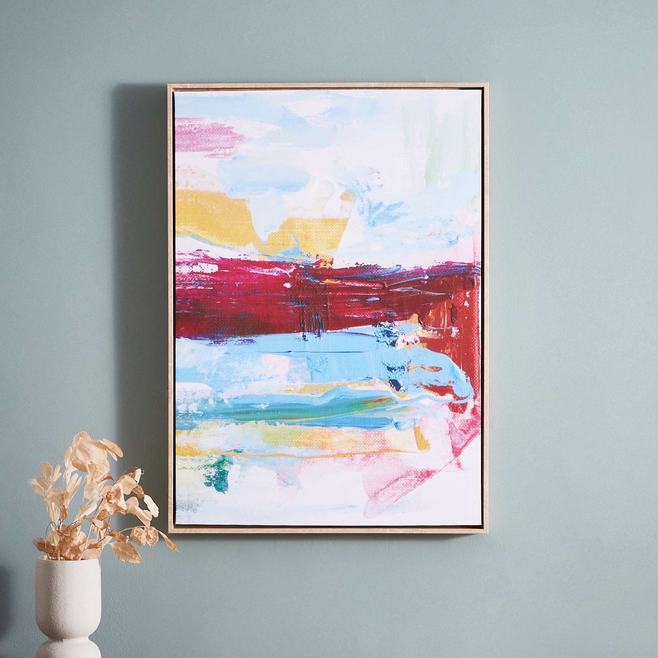 لوحة كانفاس مؤطّرة بتصميم تجريدي من آيرين - 50x4x70 سم-hbxhomeware-hbxdecorandfurnishings-image-2
