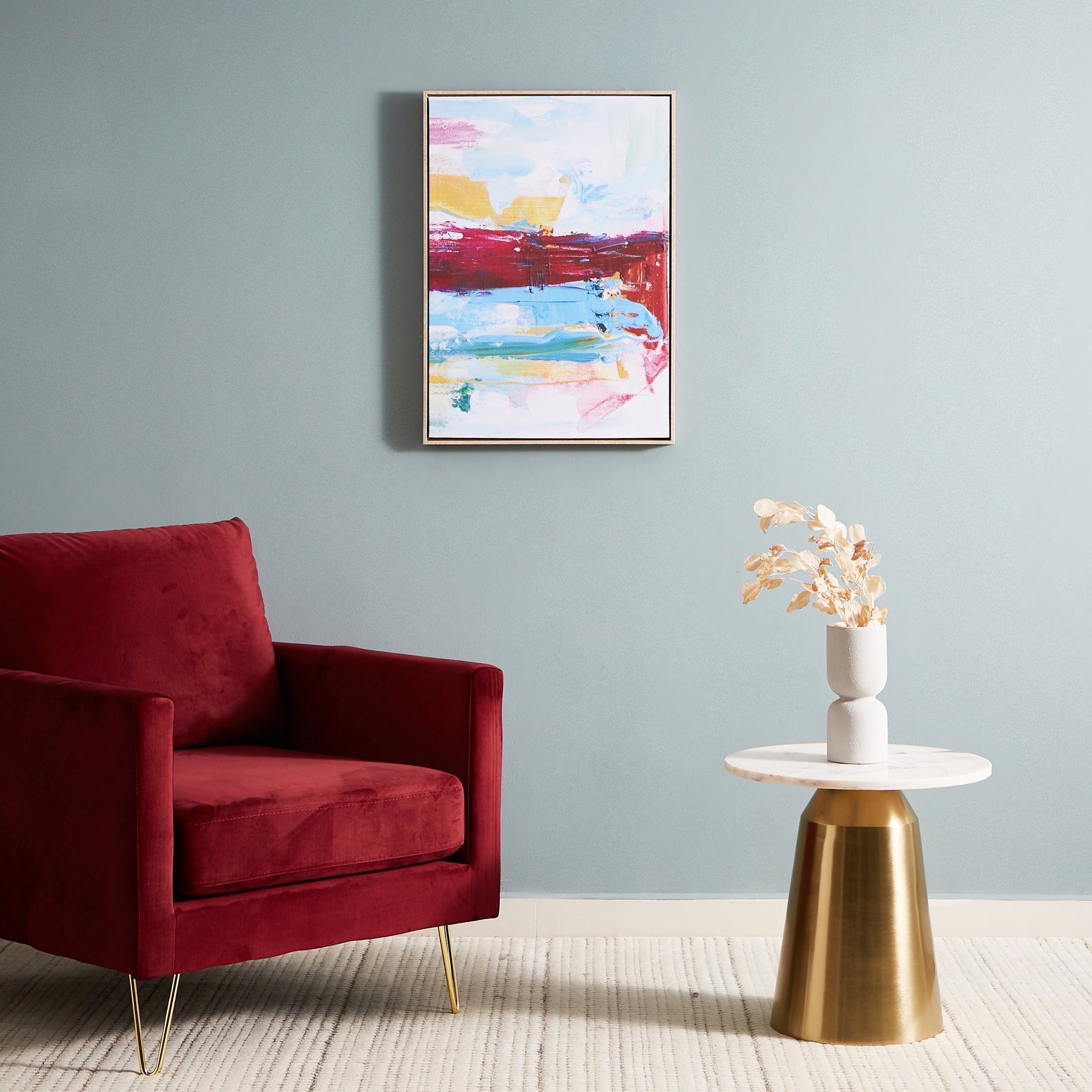 لوحة كانفاس مؤطّرة بتصميم تجريدي من آيرين - 50x4x70 سم-hbxhomeware-hbxdecorandfurnishings-image-5