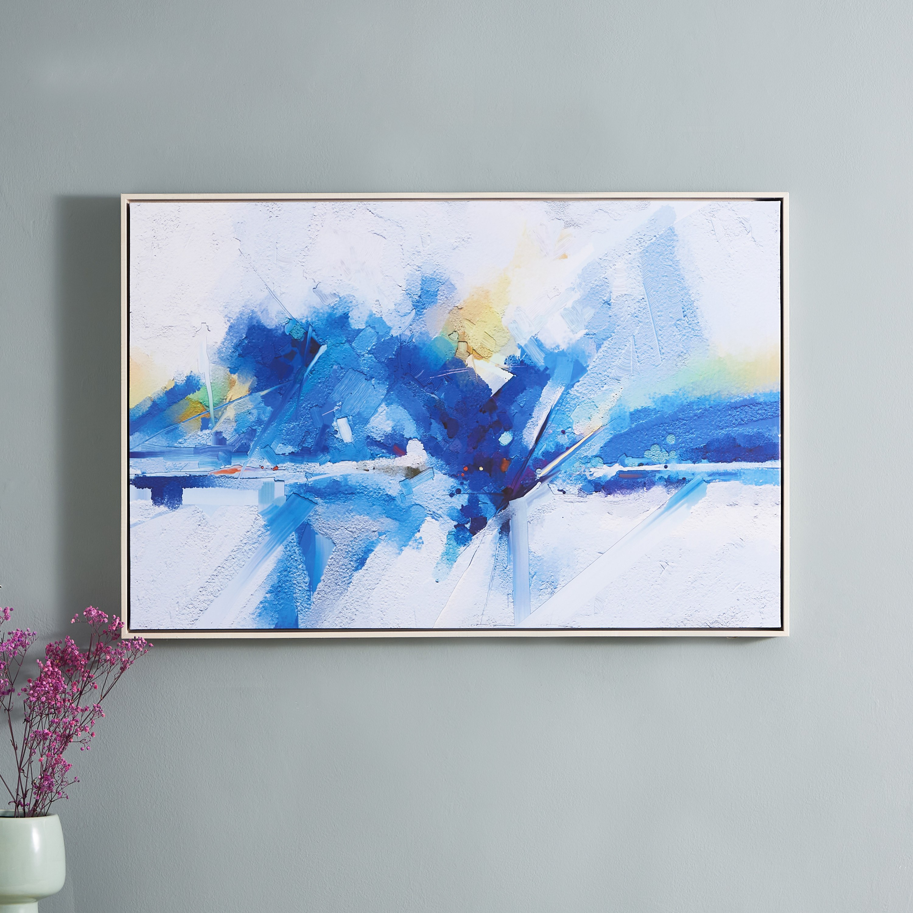 لوحة كانفاس مؤطّرة بتصميم تجريدي من آيرين - 90x4x60 سم-hbxhomeware-hbxdecorandfurnishings-image-1