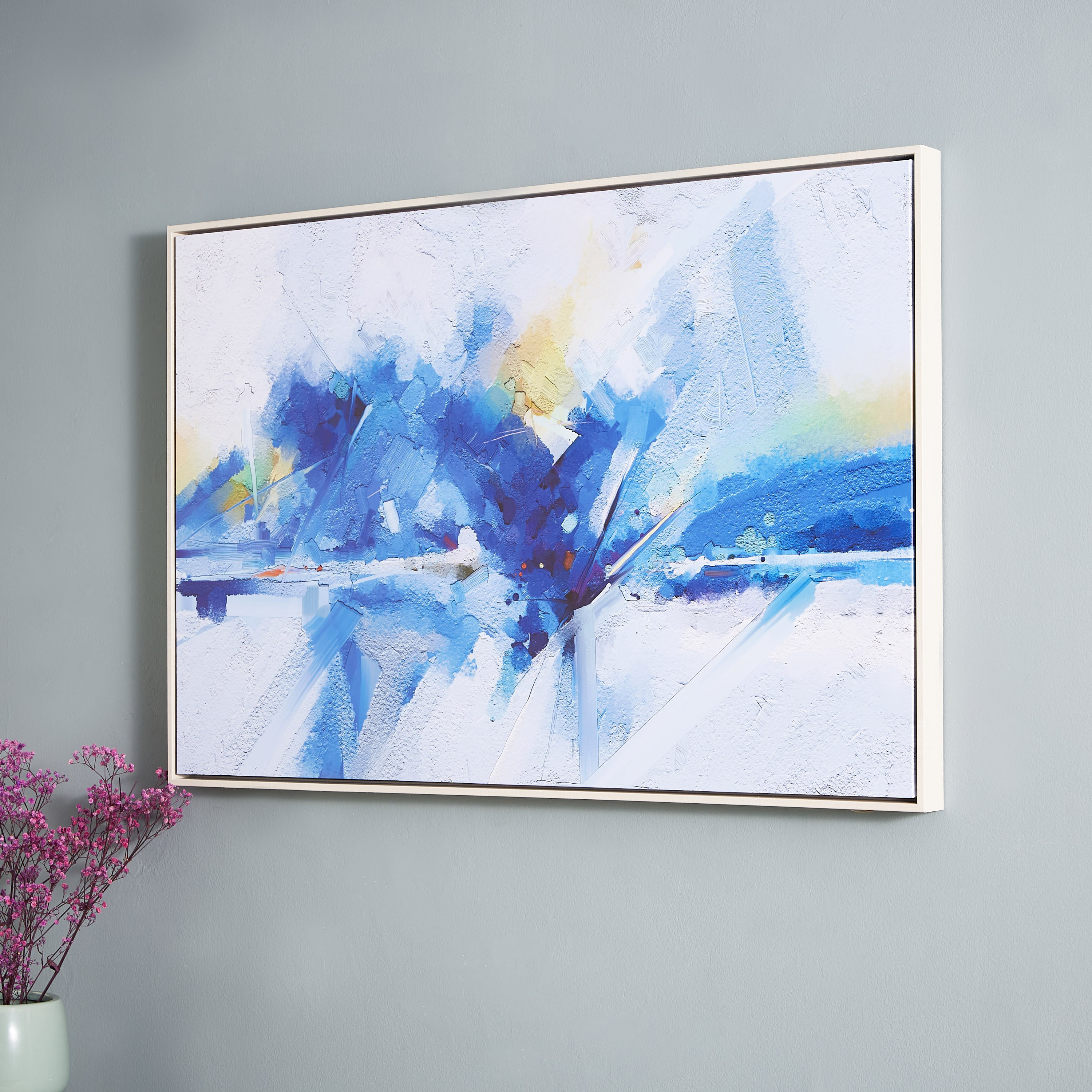 لوحة كانفاس مؤطّرة بتصميم تجريدي من آيرين - 90x4x60 سم-hbxhomeware-hbxdecorandfurnishings-image-2