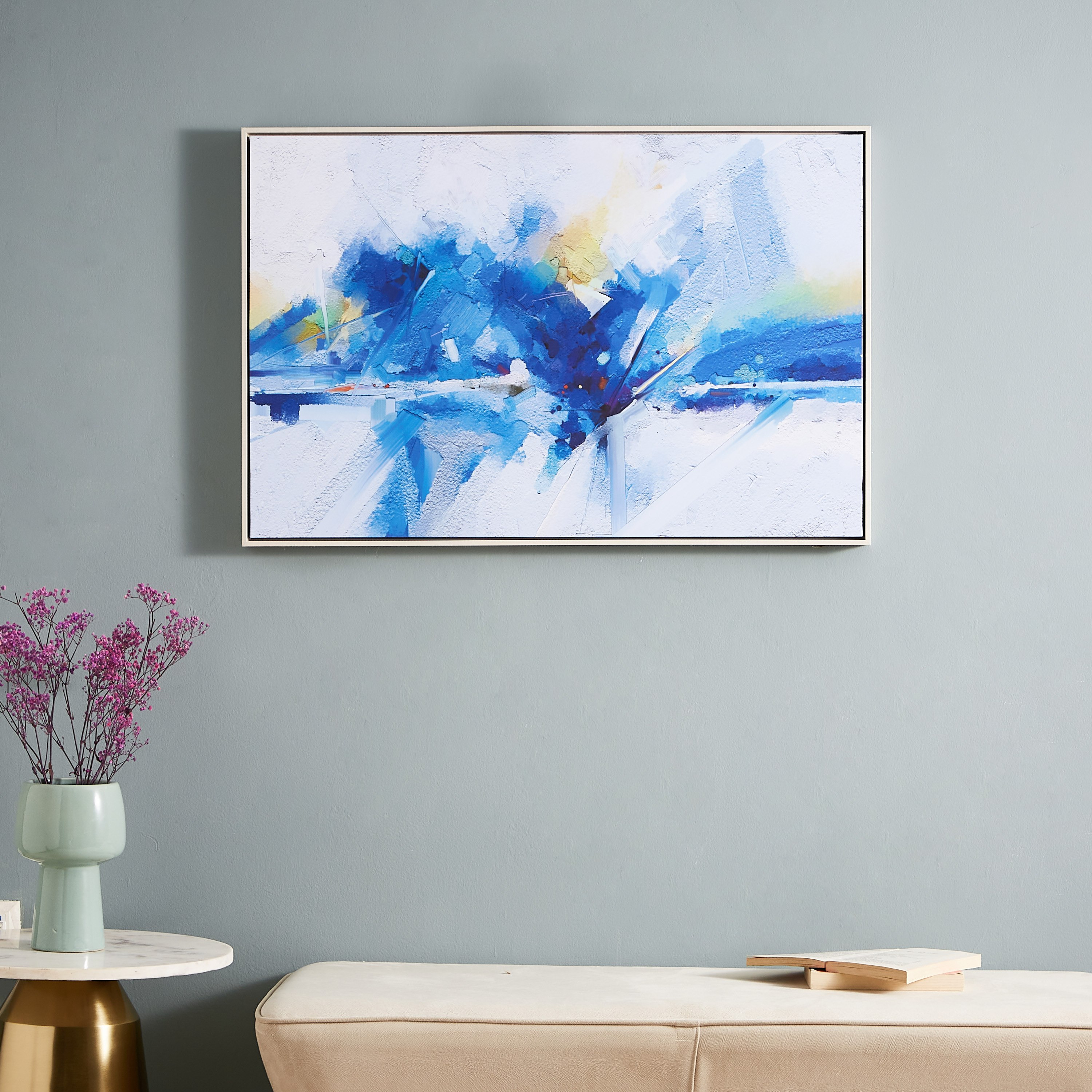 لوحة كانفاس مؤطّرة بتصميم تجريدي من آيرين - 90x4x60 سم-hbxhomeware-hbxdecorandfurnishings-image-5
