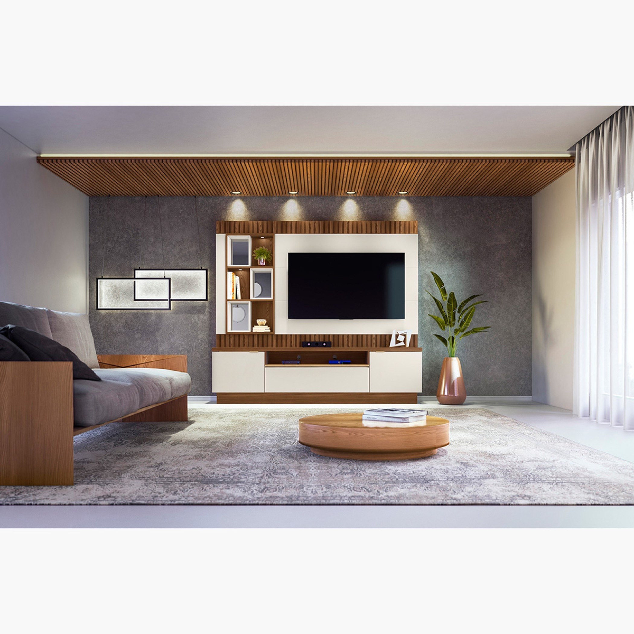 وحدة حائط للتفاز حتى 65 بوصة من دولتون-hbxlivingroom-mediaunitsandstorage-wallunits-image-8