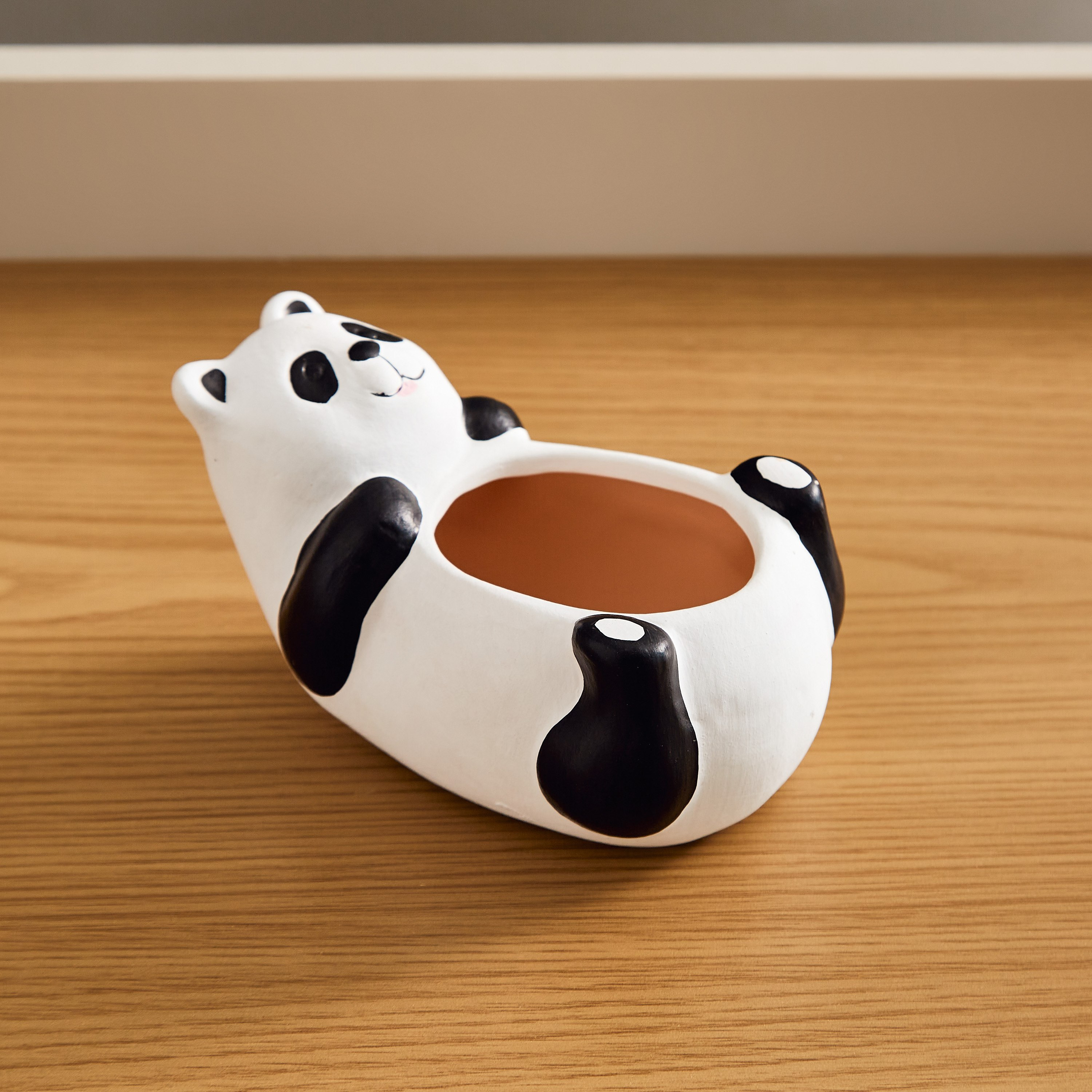 Aloha Ceramic Mr. Panda Fu Kids' Planter - 13x8x7 cm-hbxhomeware-hbxkidsandyouth-image-1