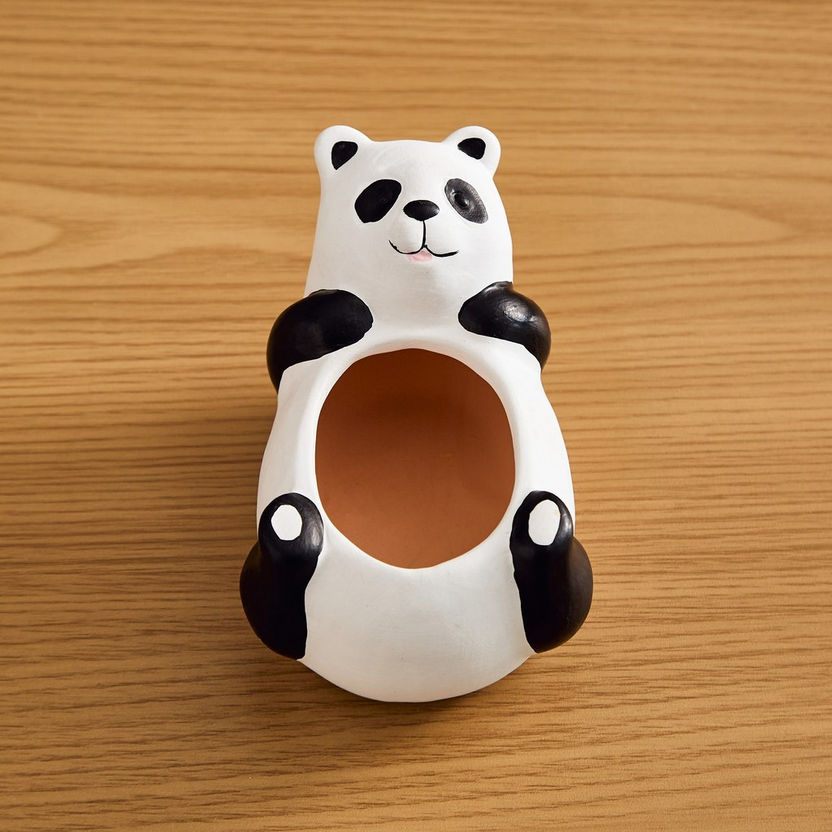 Aloha Ceramic Mr. Panda Fu Kids' Planter - 13x8x7 cm-Planters and Urns-image-1