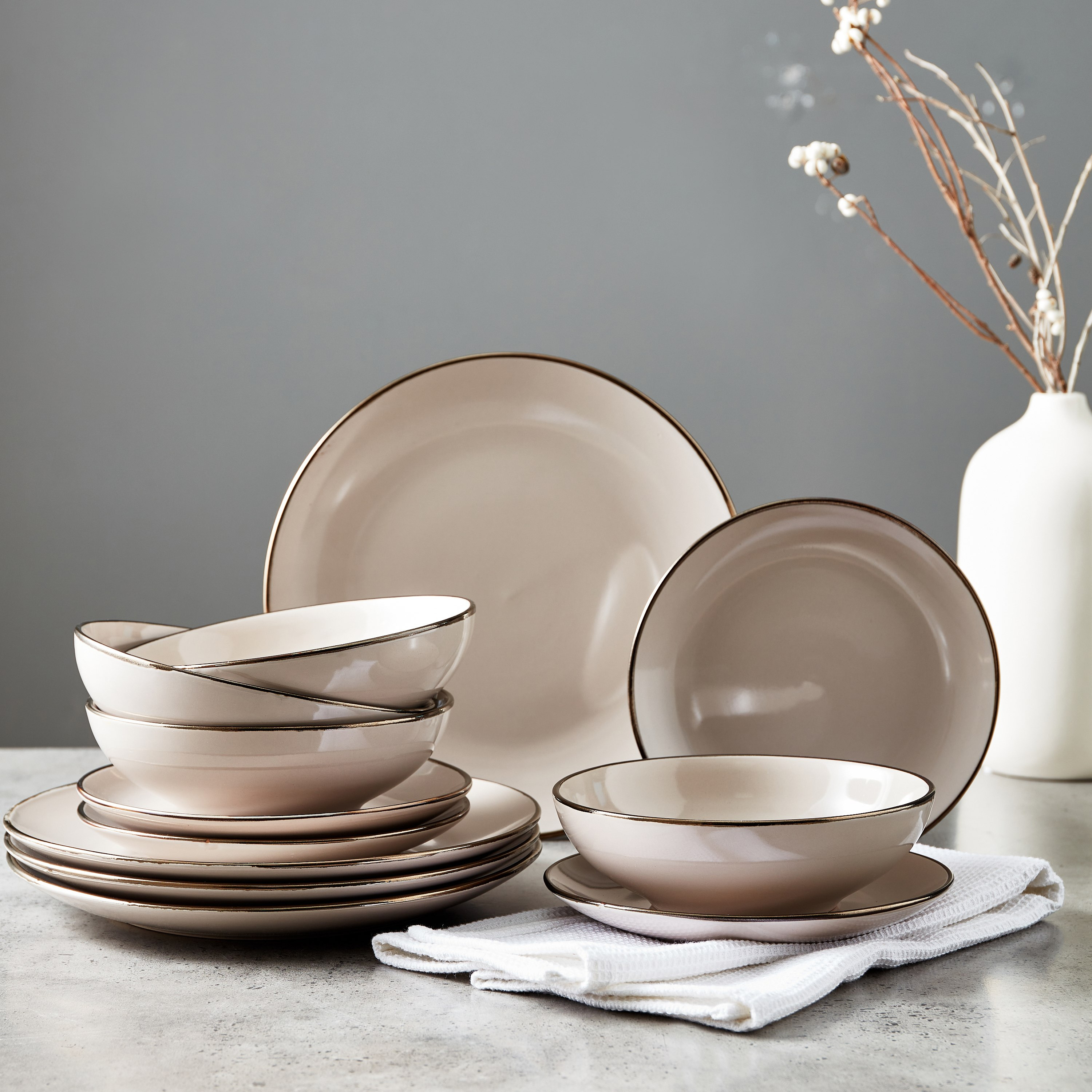 طقم عشاء بورسلين 12 قطعة من ميزون-hbxhomeware-hbxkitchen-image-1