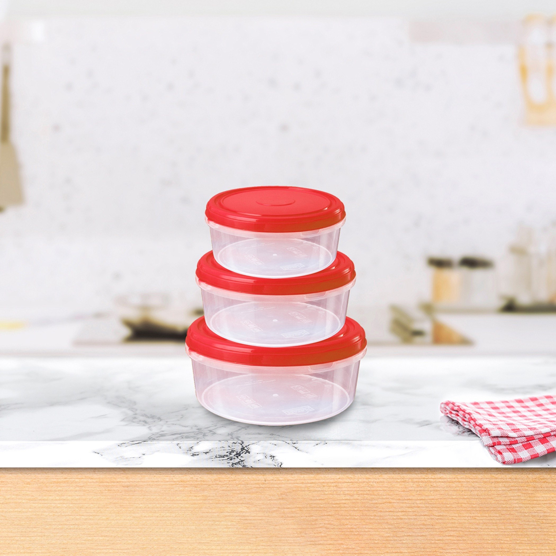 حاوية تخزين بغطاء من رويال سافاير - طقم من 3 قطع-hbxhomeware-hbxkitchen-image-1