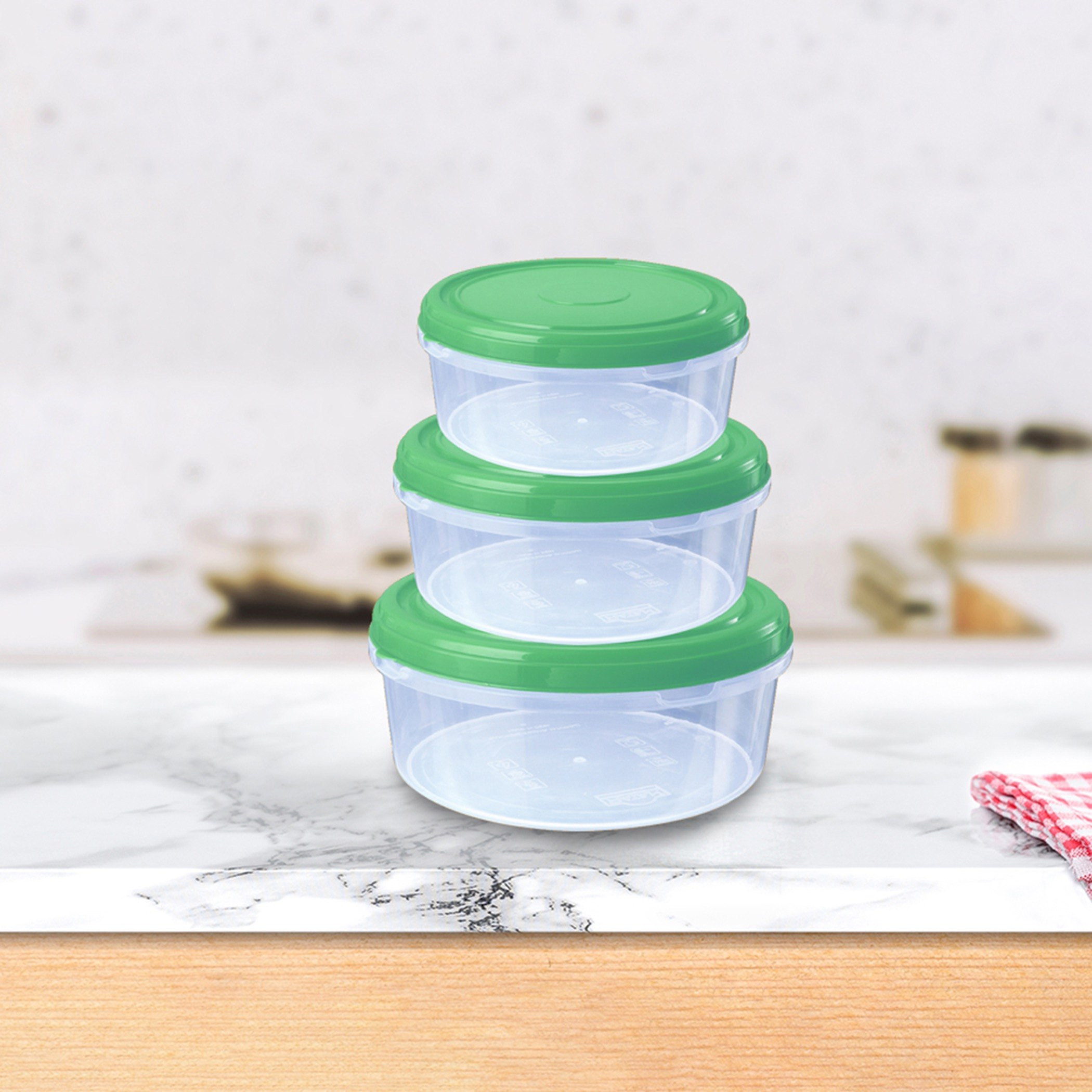 حاوية تخزين بغطاء من رويال سافاير - طقم من 3 قطع-hbxhomeware-hbxkitchen-image-1