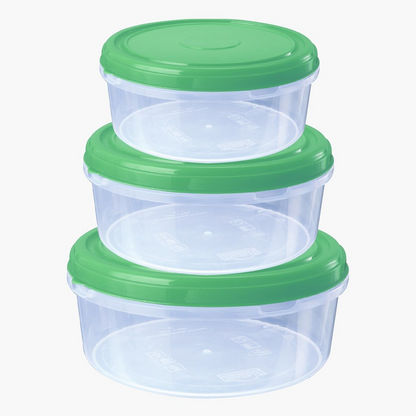 Royal Sapphire 3-Piece Storage Container Set with Lid