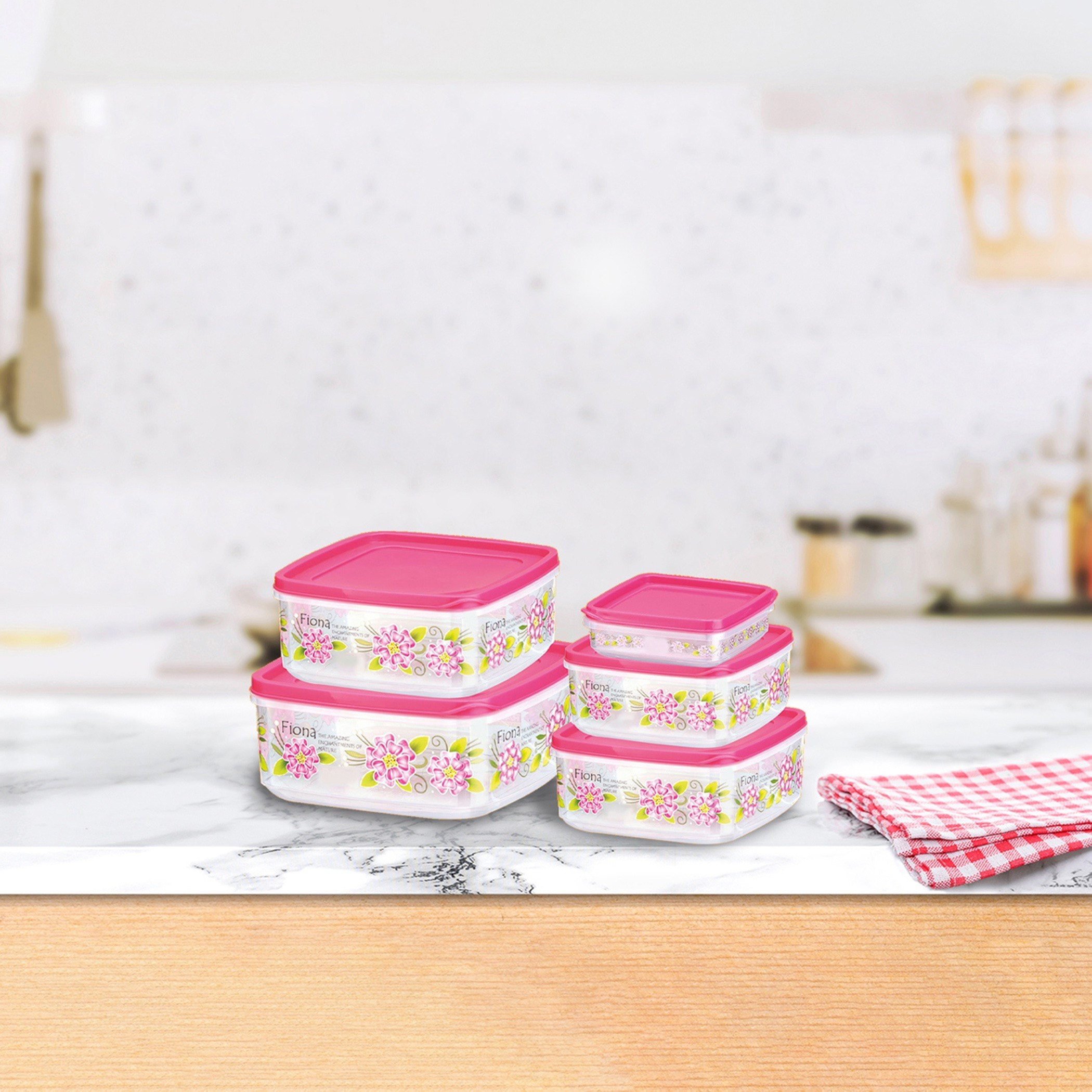 حاوية تخزين بإغلاق محكم وغطاء من فيونا - طقم من 10 قطع-hbxhomeware-hbxkitchen-image-1