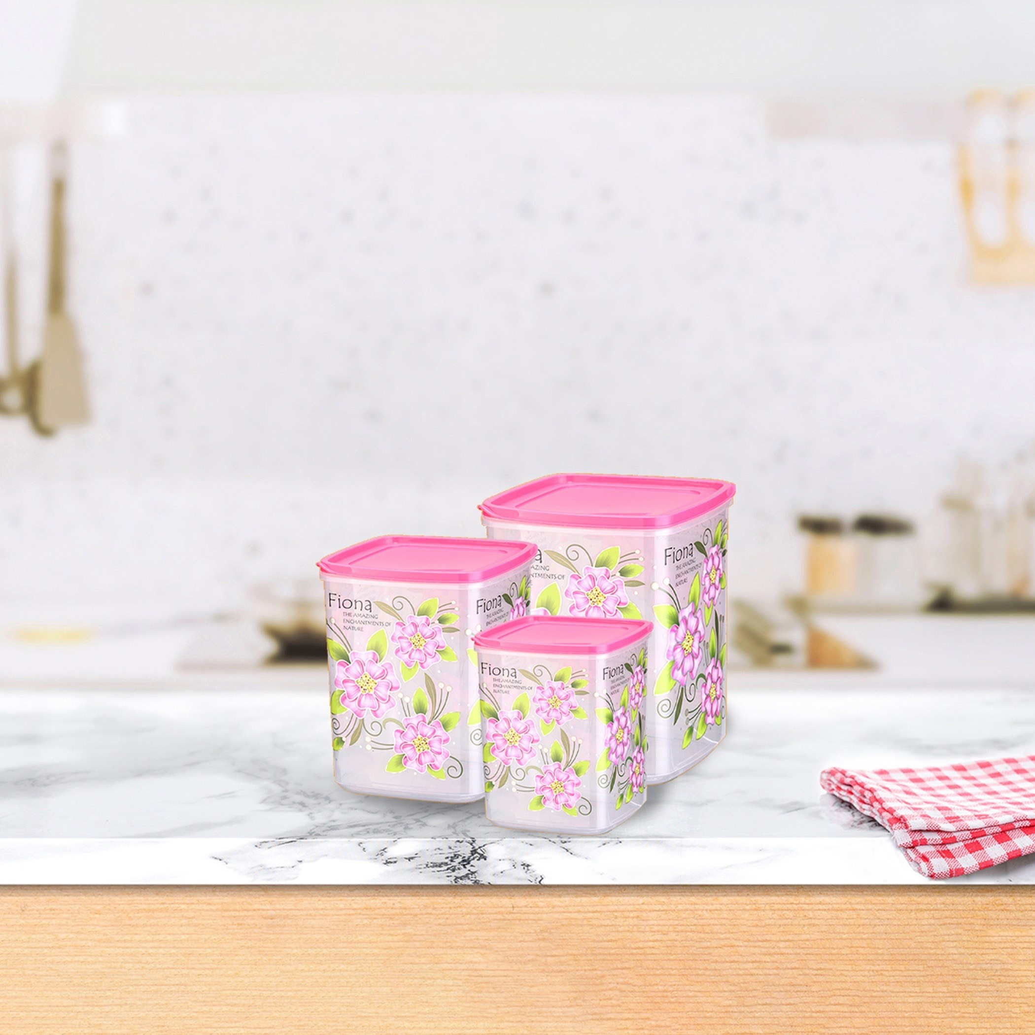 حاوية تخزين بإغلاق محكم وغطاء من فيونا - طقم من 3 قطع-hbxhomeware-hbxkitchen-image-1