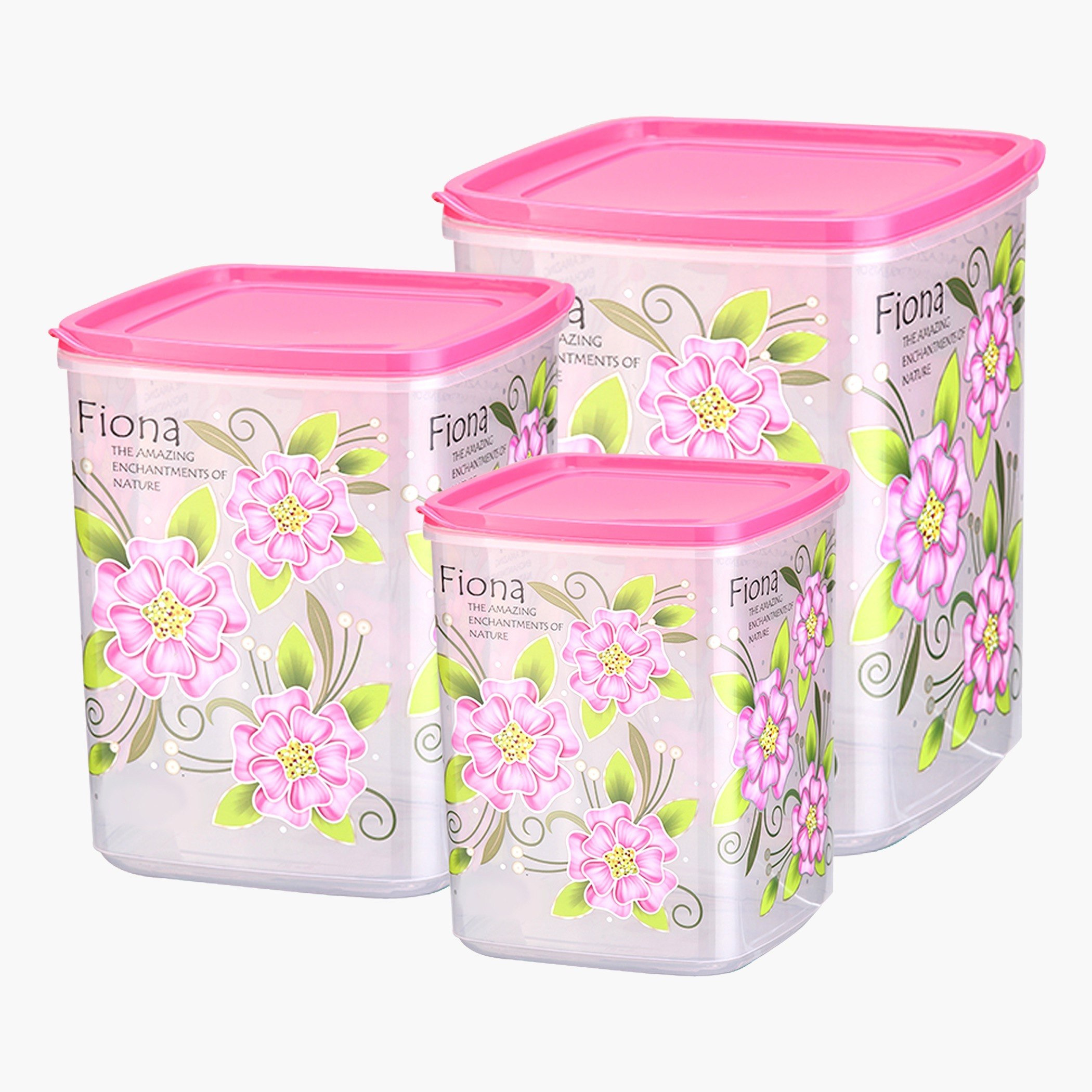 حاوية تخزين بإغلاق محكم وغطاء من فيونا - طقم من 3 قطع-hbxhomeware-hbxkitchen-image-2